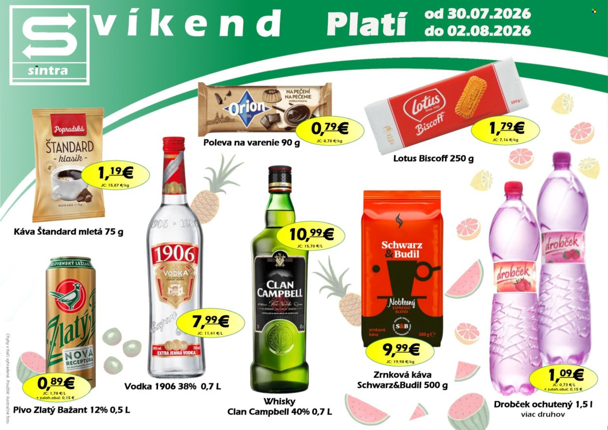 SINTRA leták - Od štvrtka 30.7.2026