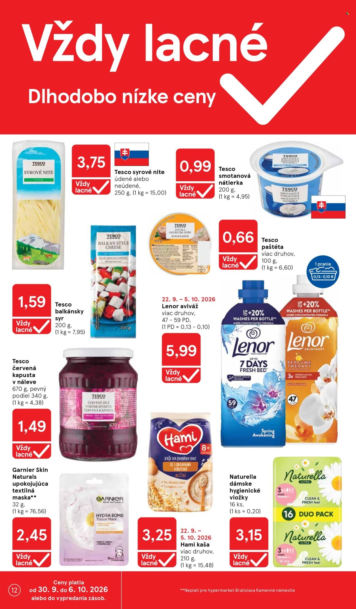 TESCO leták - Od stredy 30.9.2026