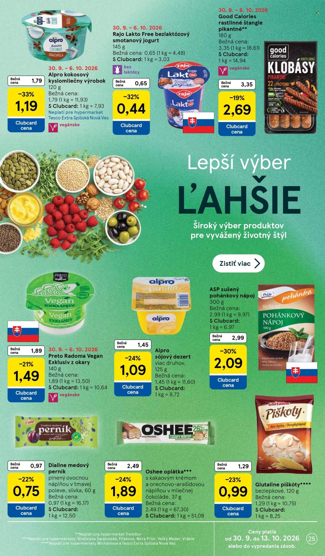 TESCO leták - Od stredy 30.9.2026