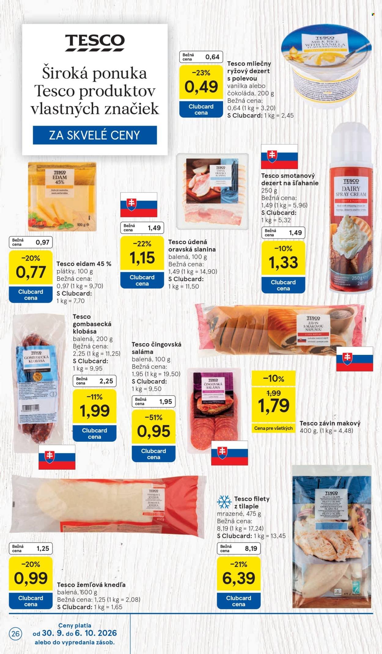 TESCO leták - Od stredy 30.9.2026