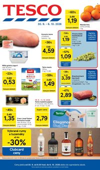 TESCO leták - Od stredy 30.9.2026