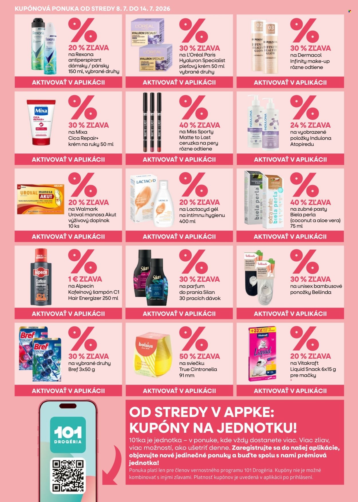 101 DROGERIE leták - Od stredy 8.7.2026