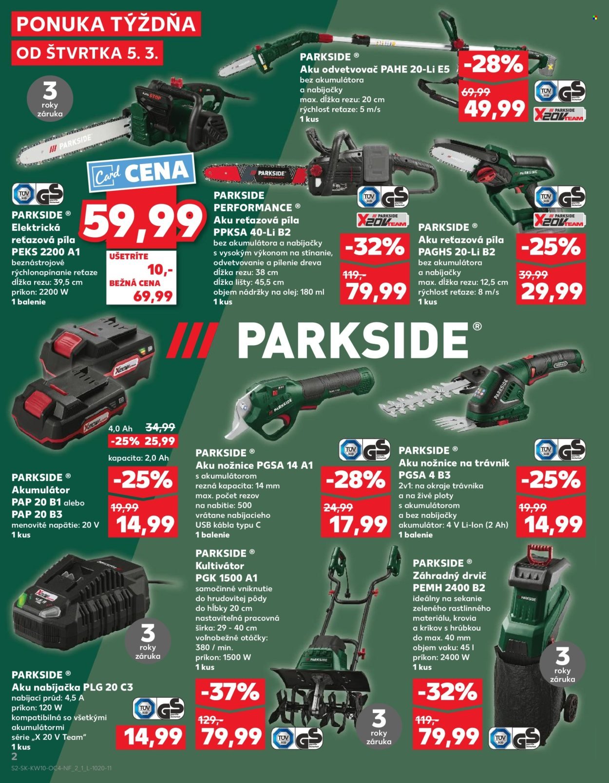 KAUFLAND leták - Objavte náš svet náradia PARKSIDE! (2026-03-05 - 2026-03-11) | 2