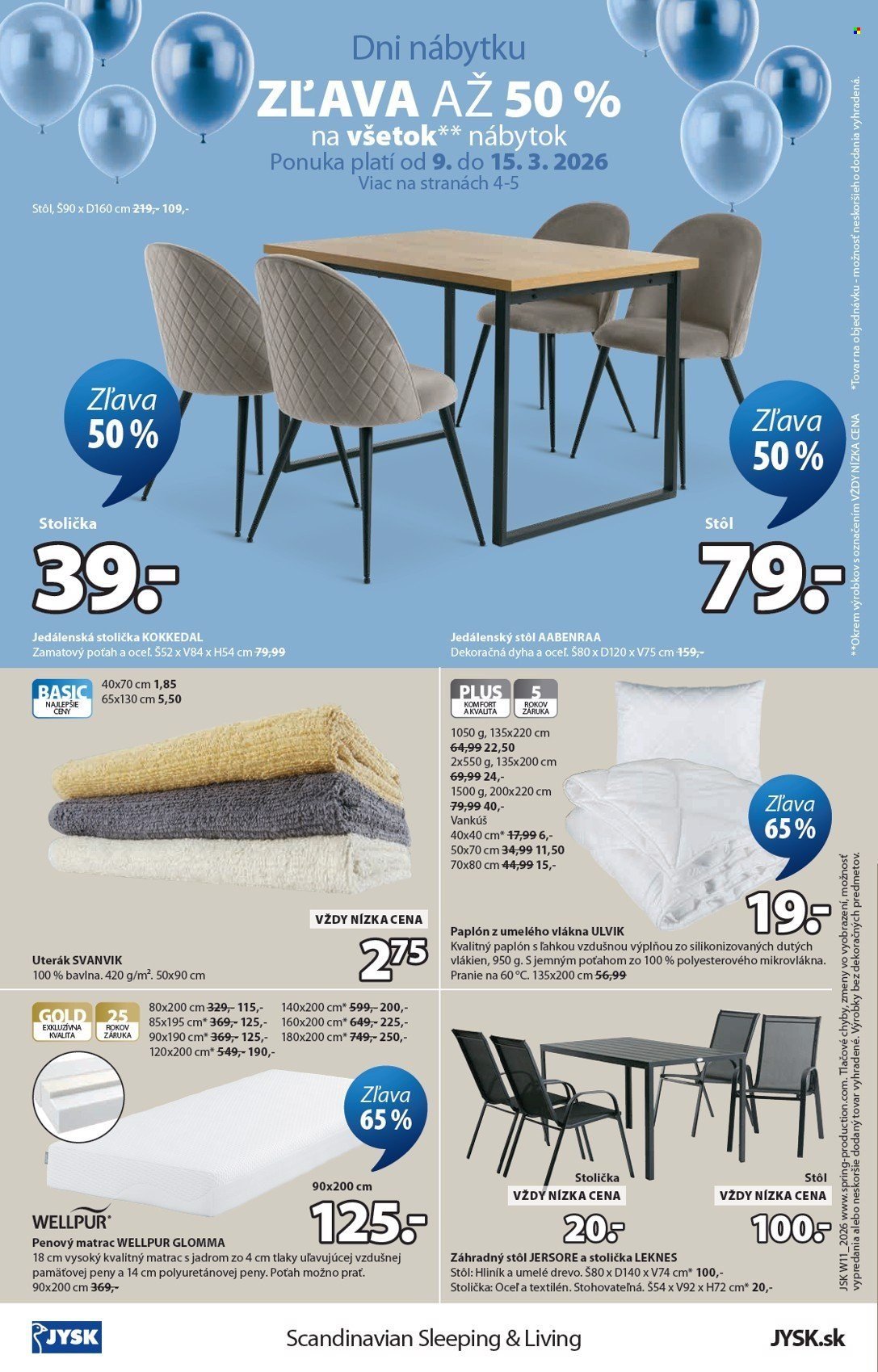 JYSK leták - Od pondelka 9.3.2026 (2026-03-09 - 2026-04-14) | 17