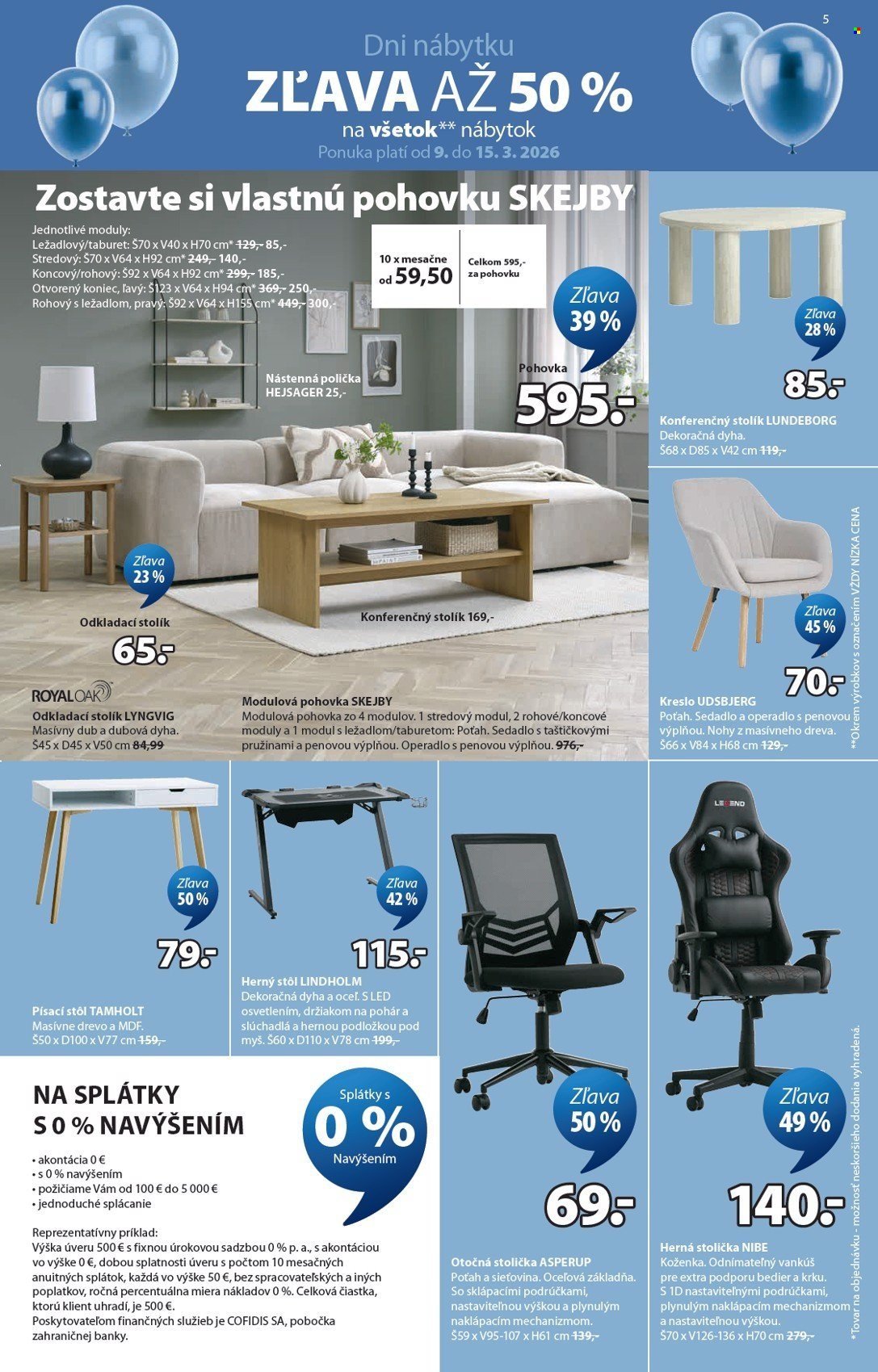 JYSK leták - Od pondelka 9.3.2026 (2026-03-09 - 2026-04-14) | 6