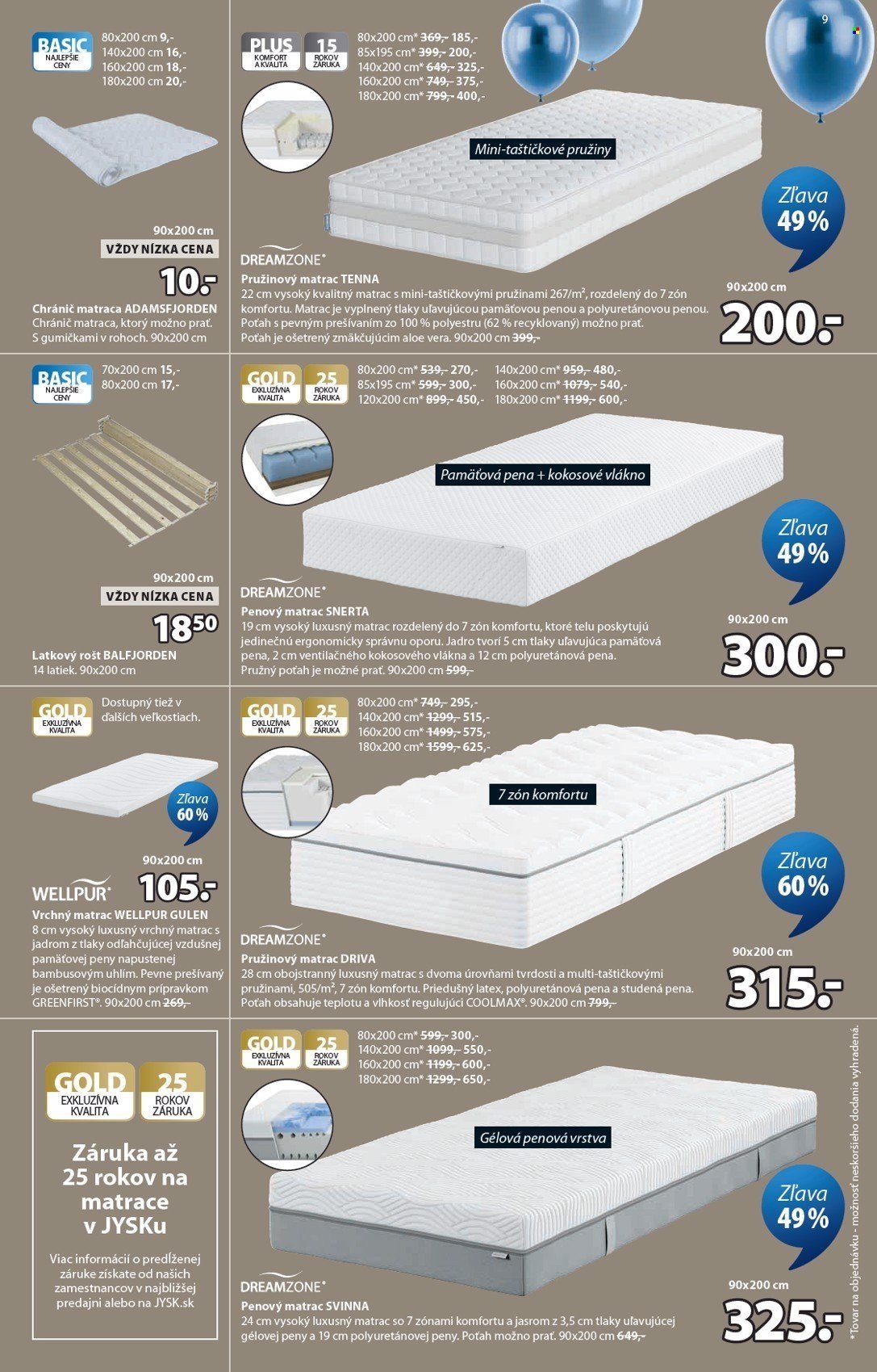 JYSK leták - Od pondelka 9.3.2026 (2026-03-09 - 2026-04-14) | 10