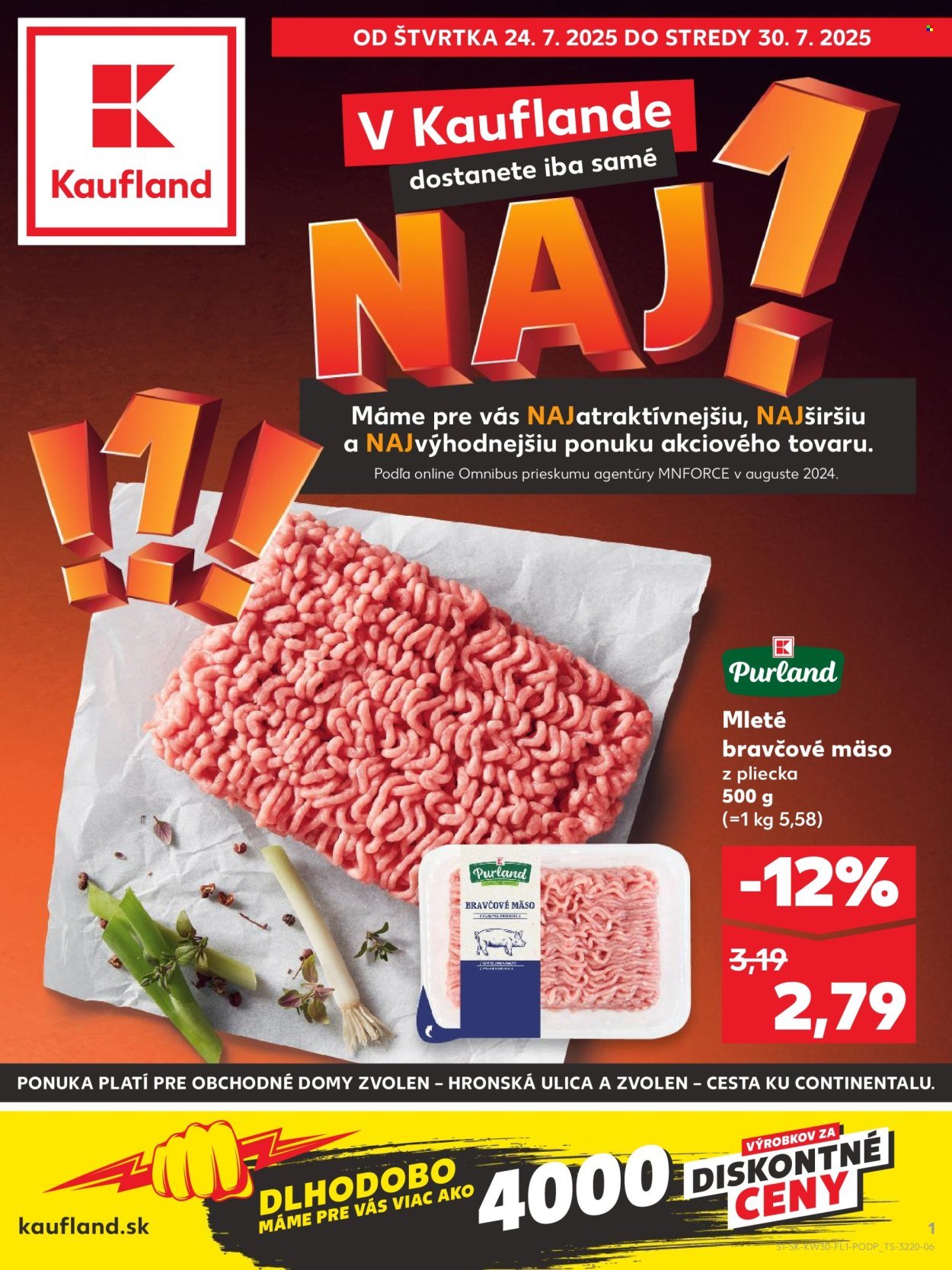 KAUFLAND leták - NAJ! (2025-07-24 - 2025-07-30) | 1