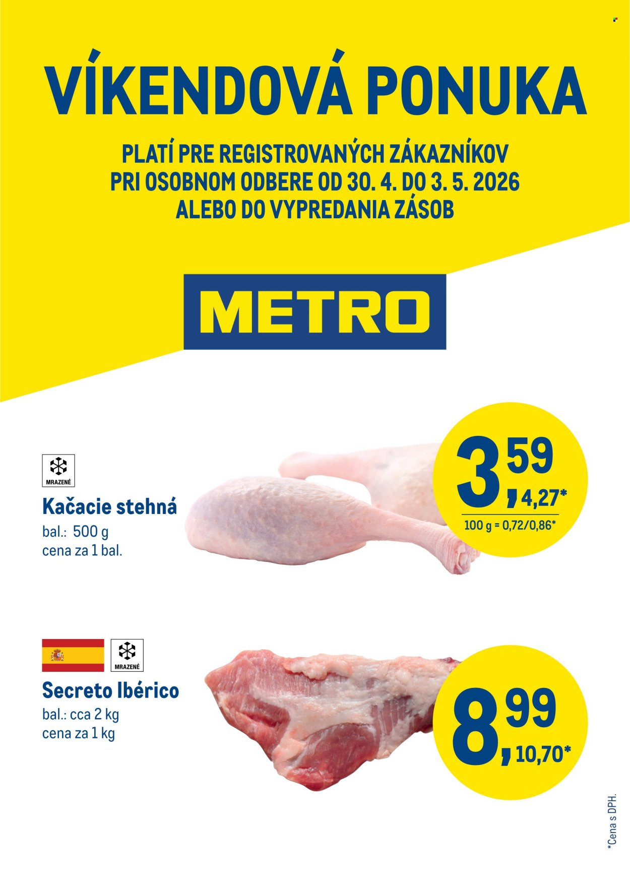 METRO leták - Víkendová ponuka (2026-04-30 - 2026-05-03) | 1