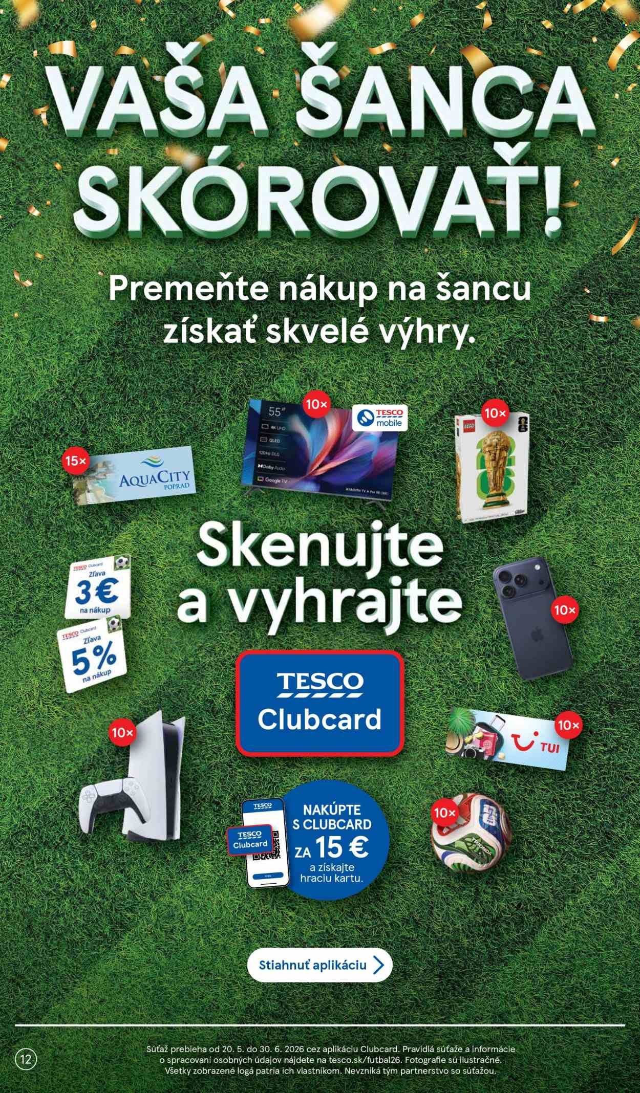 TESCO leták - Od stredy 20.5.2026 (2026-05-20 - 2026-05-26) | 12