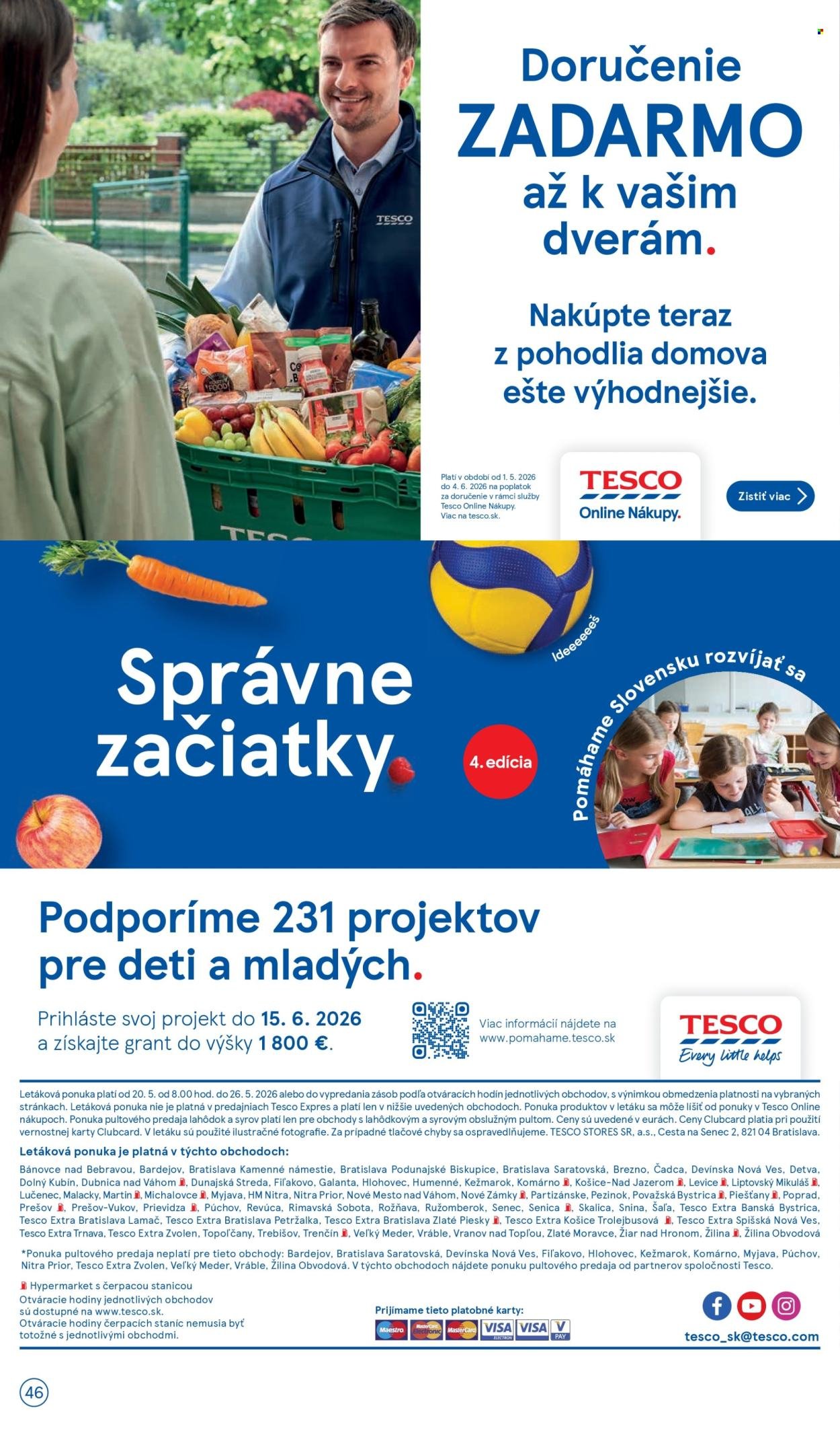 TESCO leták - Od stredy 20.5.2026 (2026-05-20 - 2026-05-26) | 46