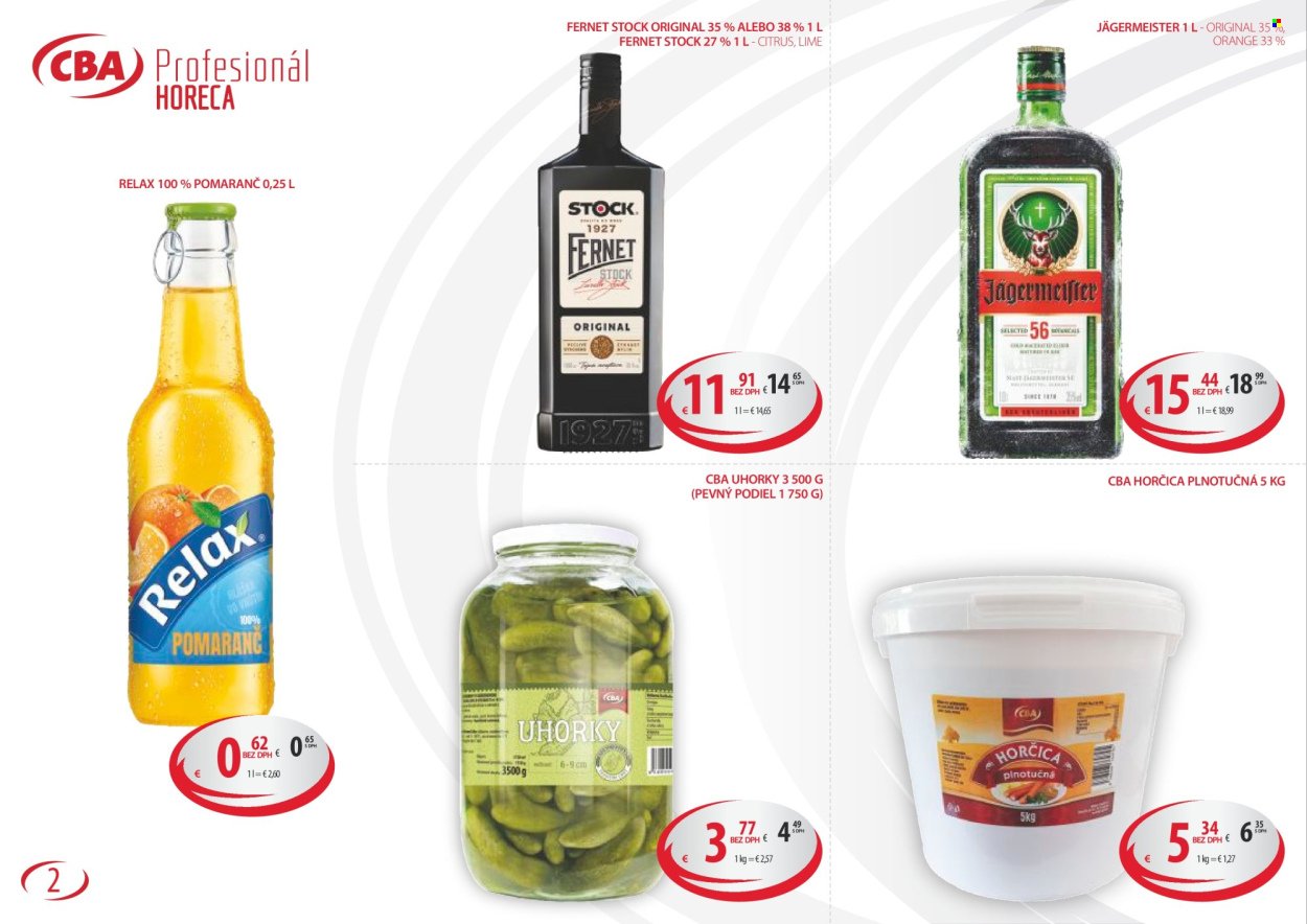 CBA KOMFOS leták - Horeca & Gastro - VEĽKOOBCHOD