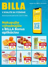 BILLA leták - Bonus leták (2026-02-25 - 2026-03-03)