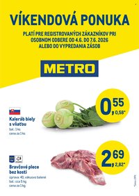 METRO leták - Víkendová ponuka