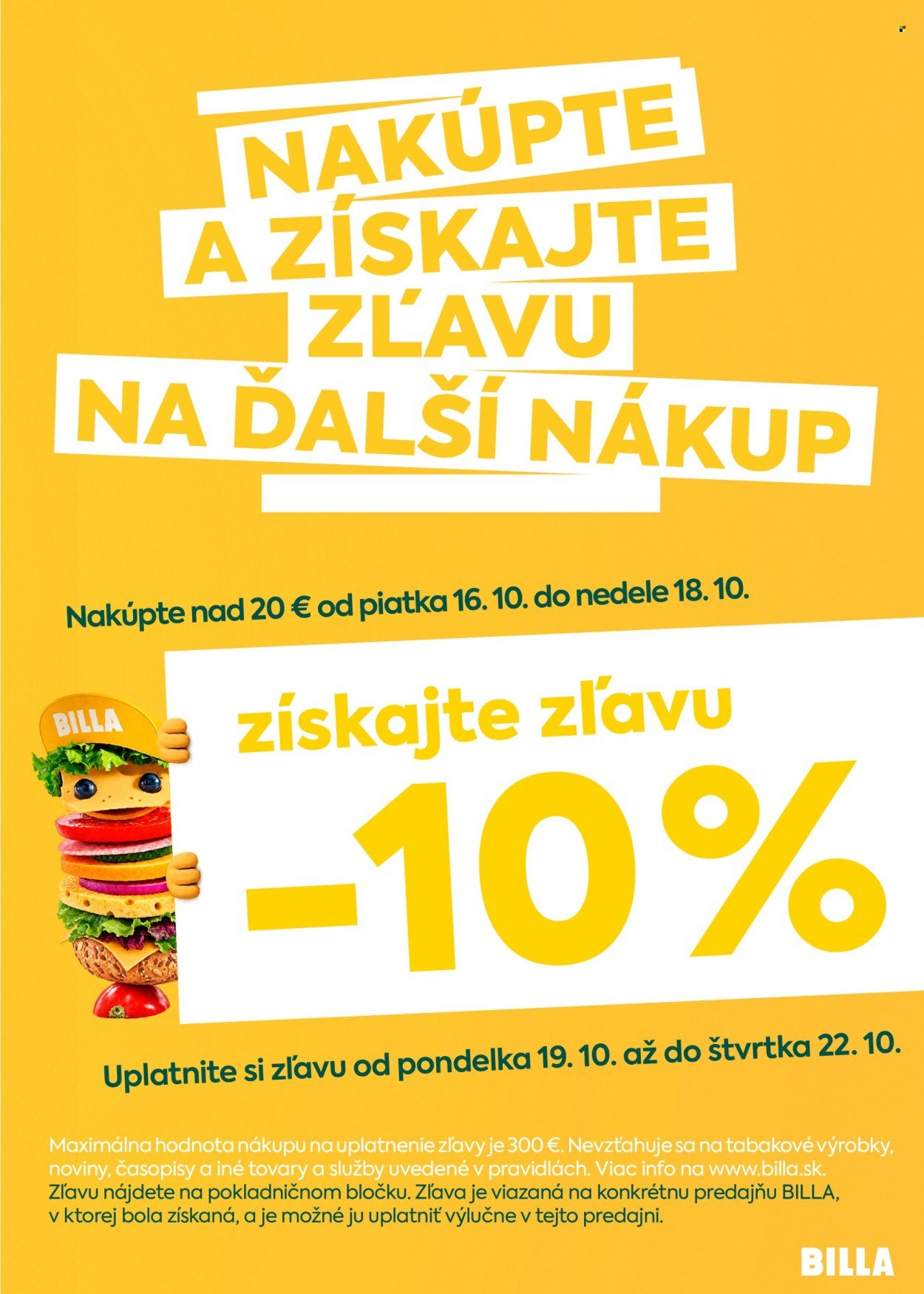 BILLA leták - Od stredy 14.10.2026