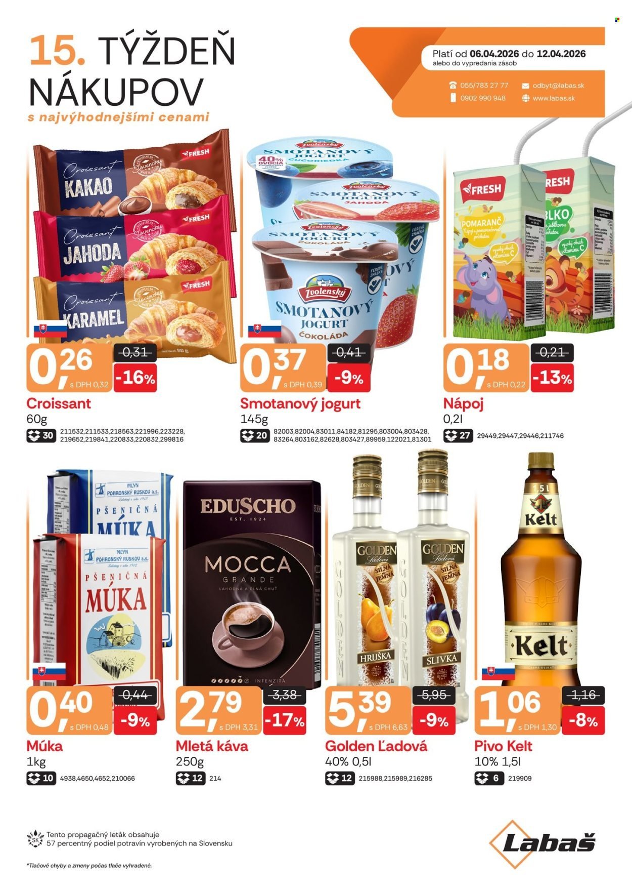 LABAŠ leták - Týždeň nákupov (2026-04-06 - 2026-04-12) | 1