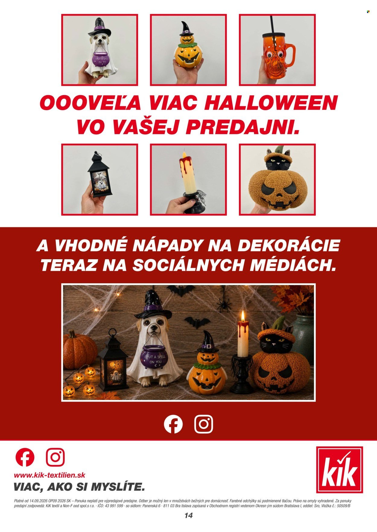 KIK leták - septembri 2026