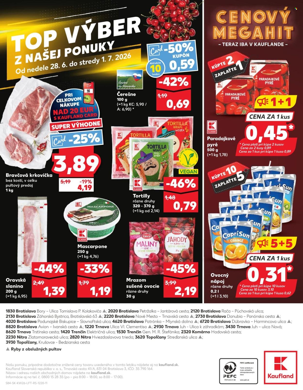 KAUFLAND leták - Od štvrtka 25.6.2026