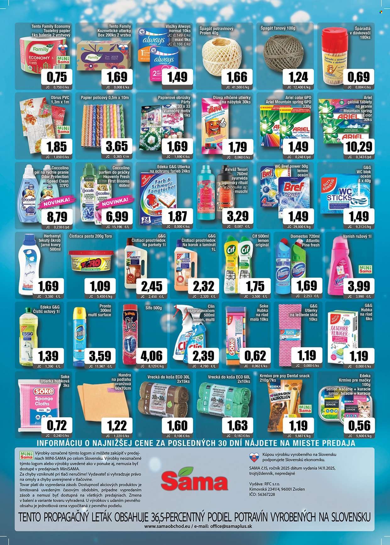 SAMA leták - Od piatka 14.11.2025 (2025-11-14 - 2025-12-02) | 12
