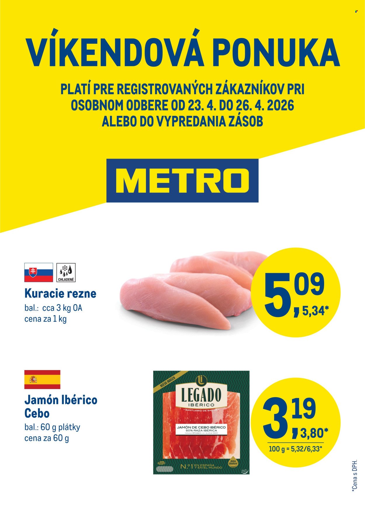 METRO leták - Víkendová ponuka (2026-04-23 - 2026-04-26) | 1