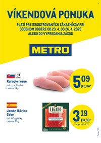METRO leták - Víkendová ponuka (2026-04-23 - 2026-04-26)
