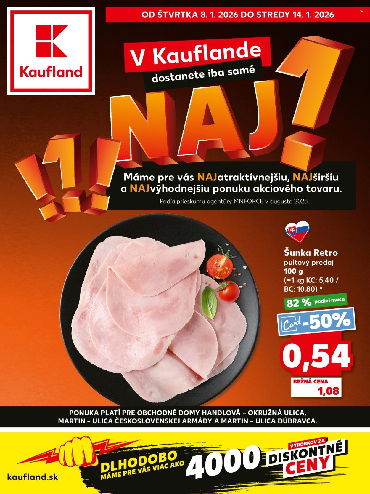 KAUFLAND leták - NAJ! (2026-01-08 - 2026-01-14) | 1
