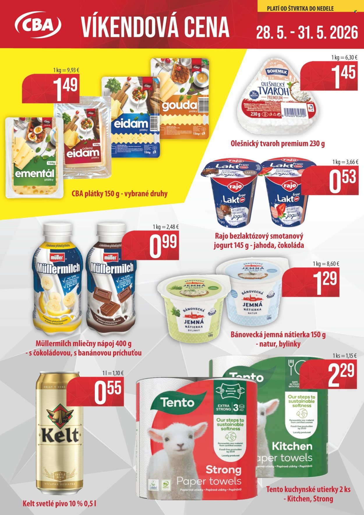 CBA KOMFOS leták - Víkendová cena