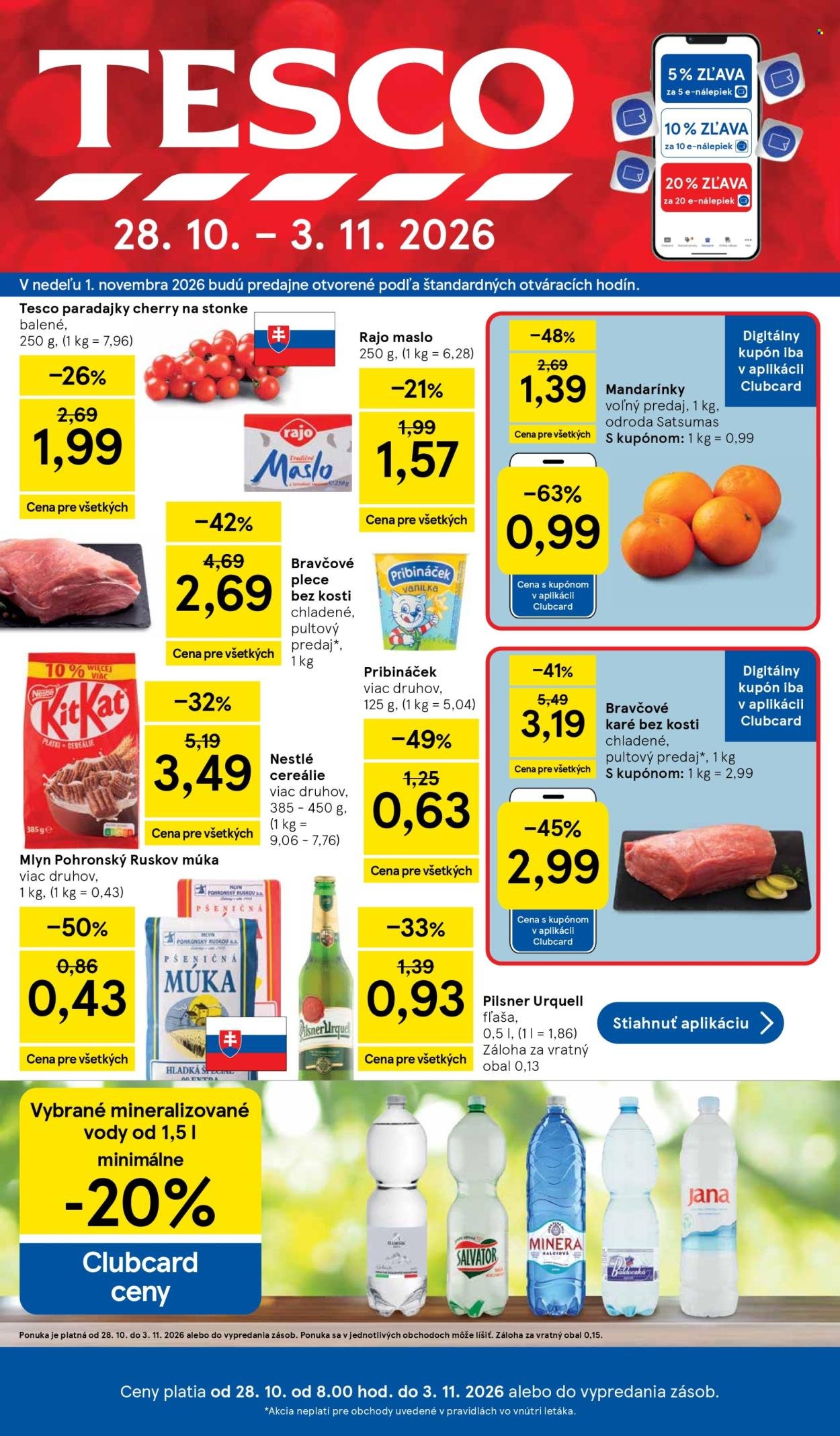 TESCO leták - Od stredy 28.10.2026
