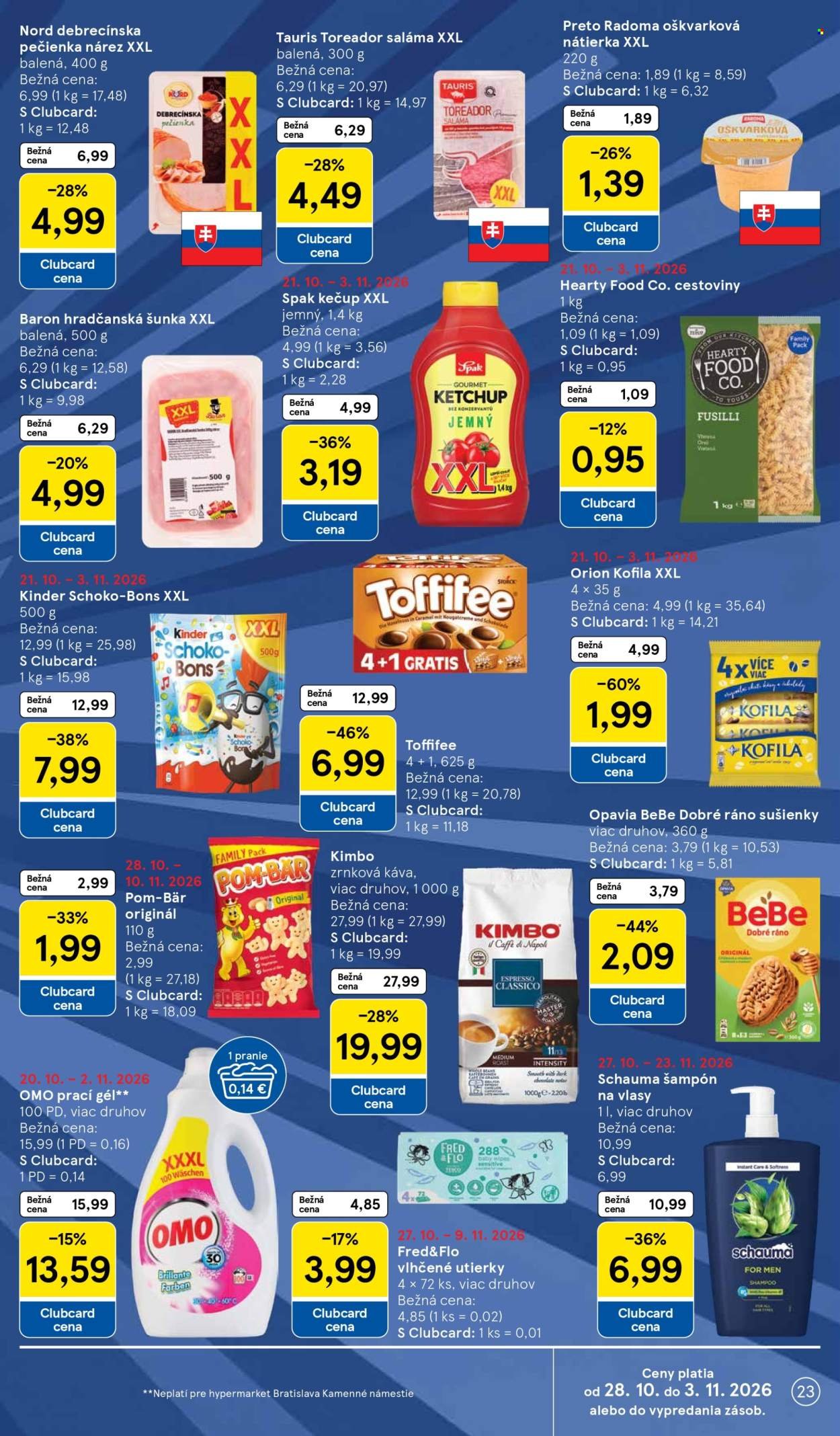 TESCO leták - Od stredy 28.10.2026