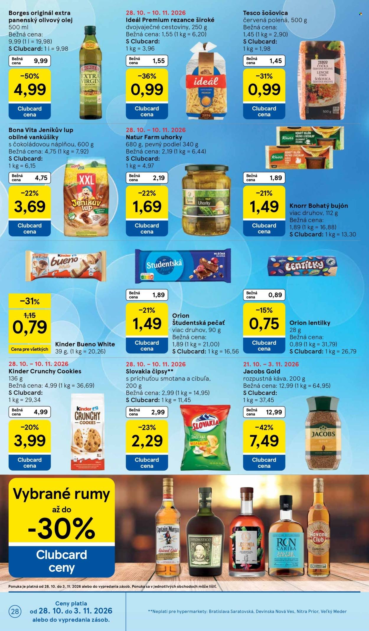 TESCO leták - Od stredy 28.10.2026