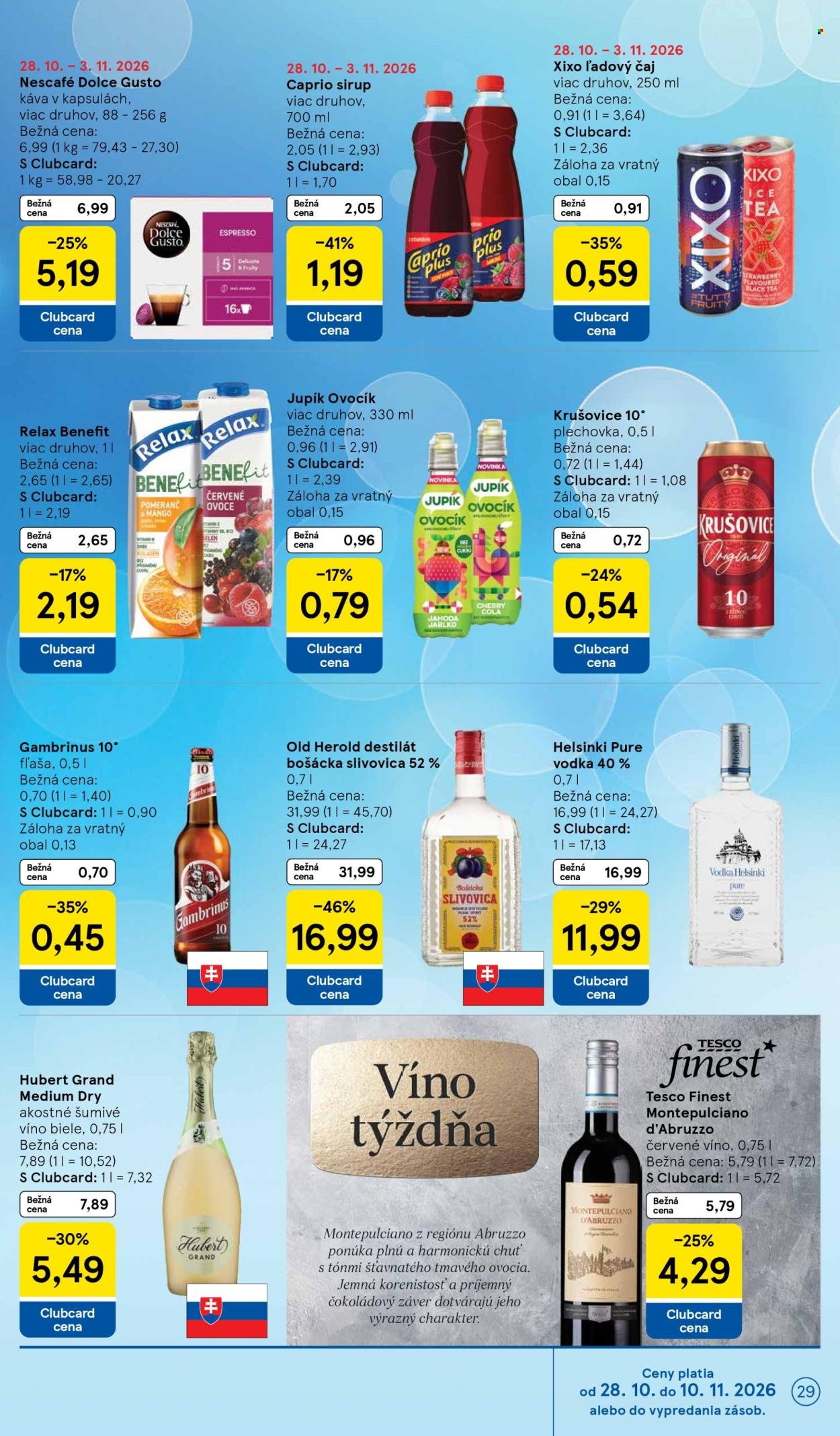 TESCO leták - Od stredy 28.10.2026