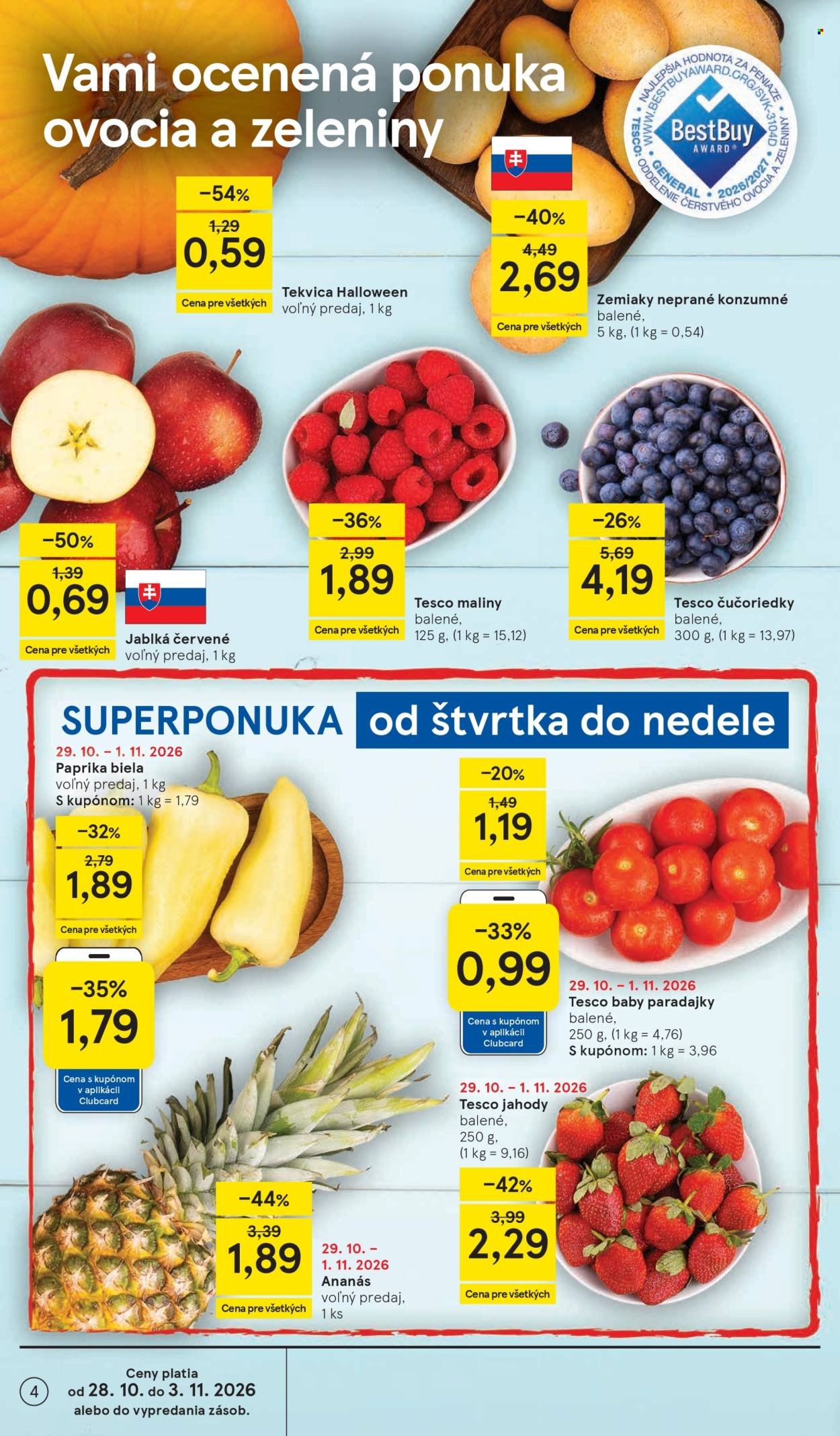 TESCO leták - Od stredy 28.10.2026