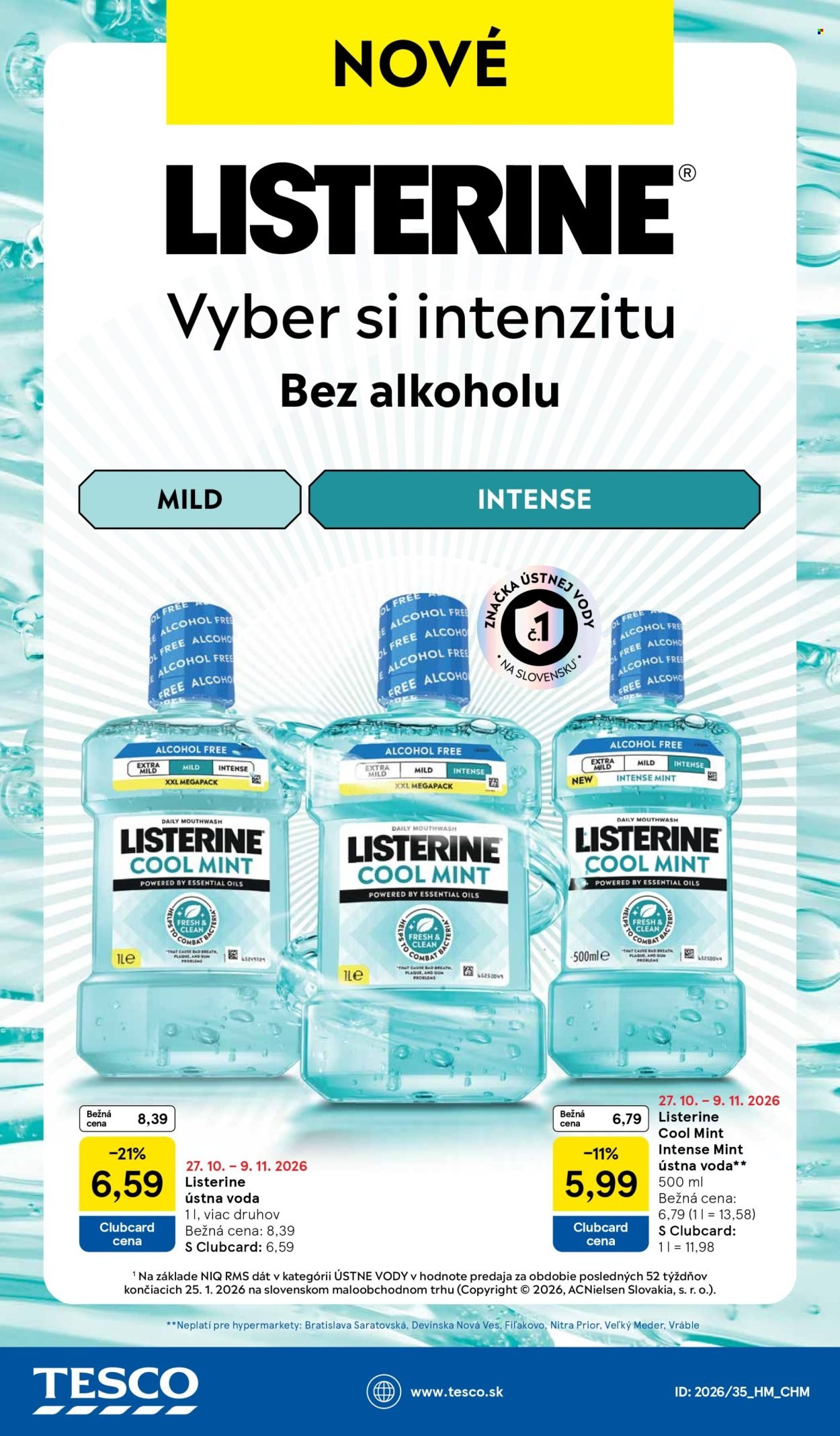 TESCO leták - Od stredy 28.10.2026
