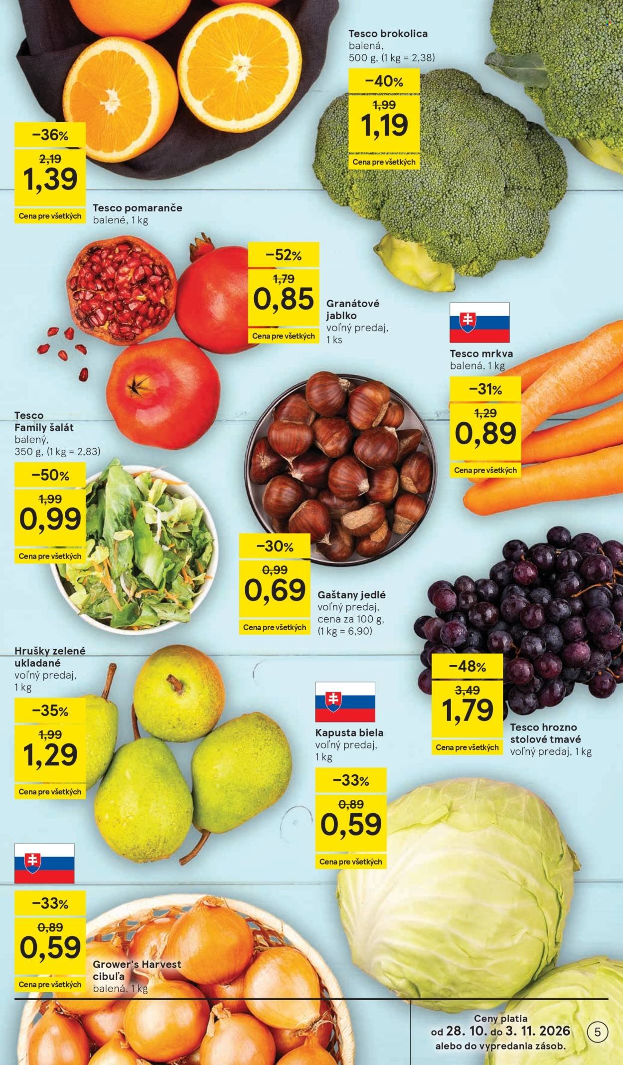 TESCO leták - Od stredy 28.10.2026
