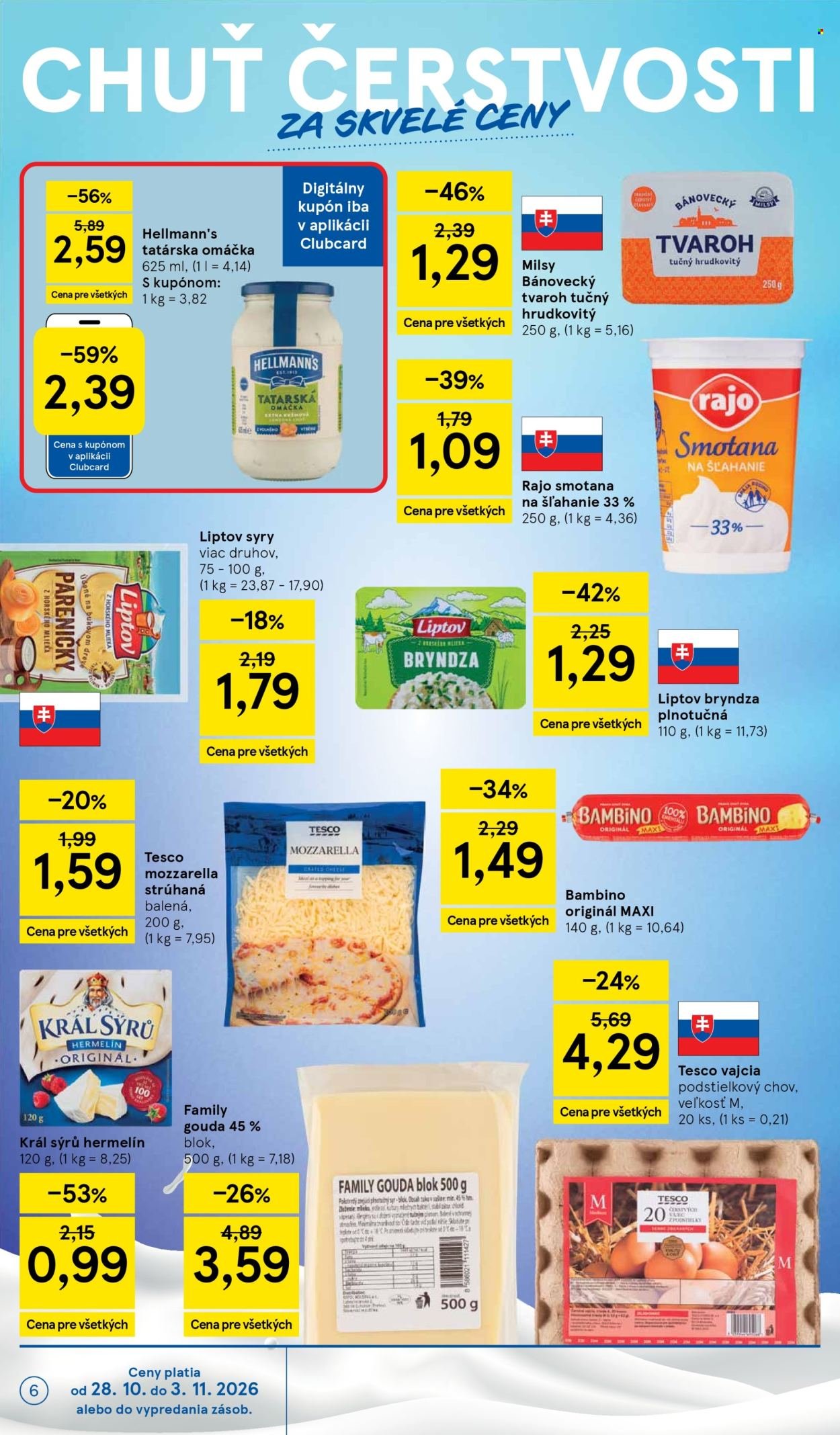 TESCO leták - Od stredy 28.10.2026