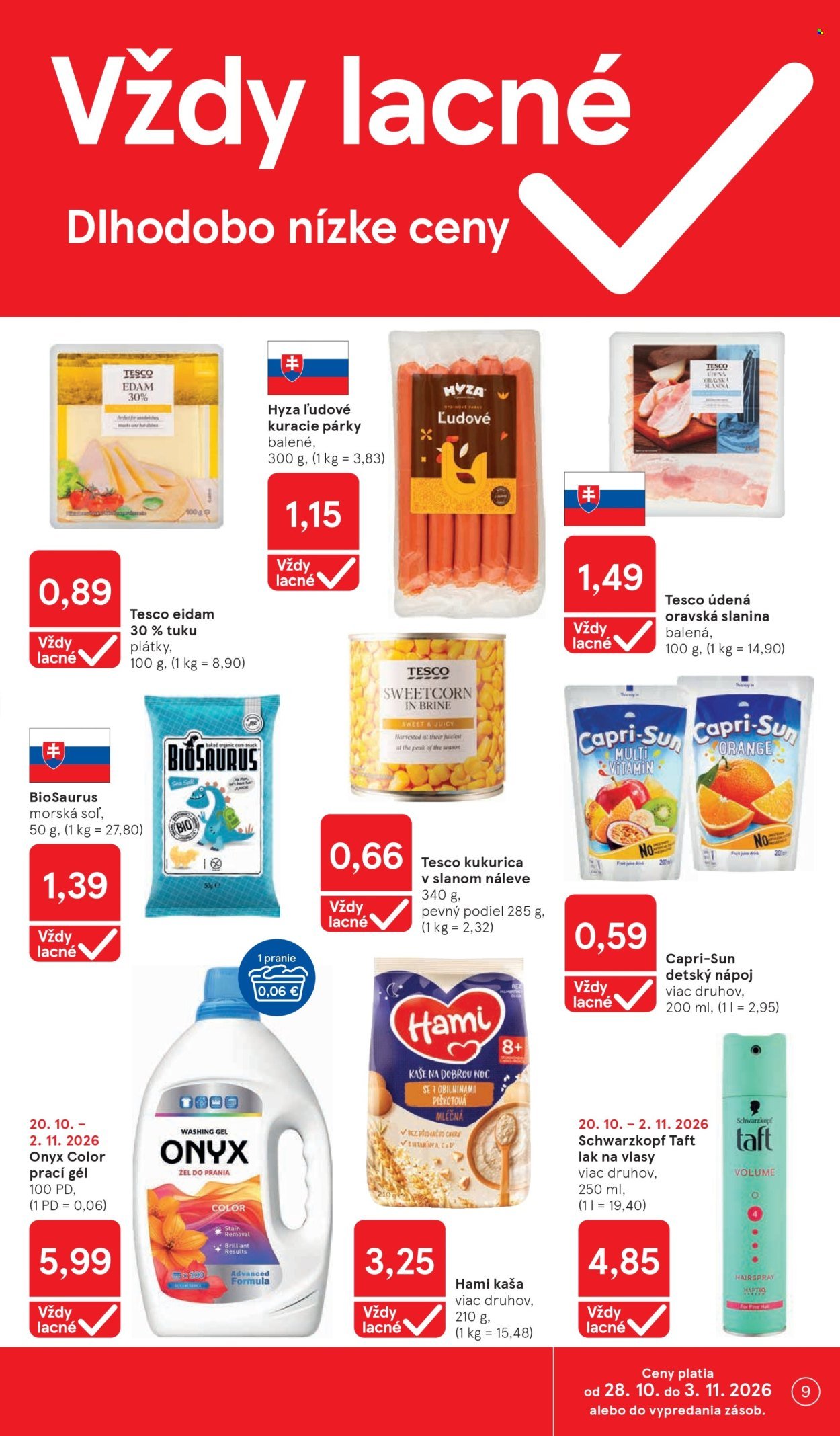 TESCO leták - Od stredy 28.10.2026