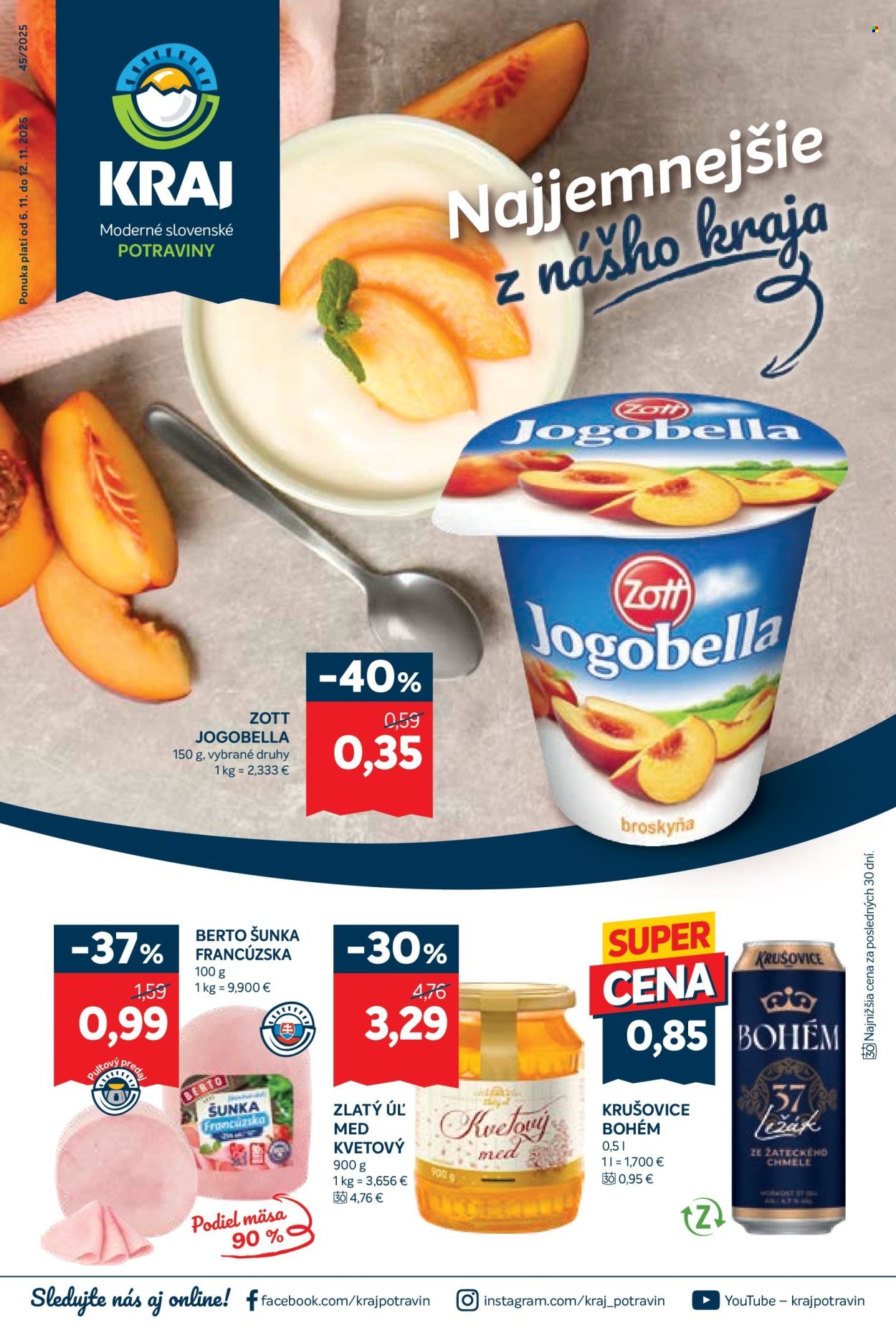 KRAJ leták - Od štvrtka 6.11.2025 (2025-11-06 - 2025-11-12) | 1