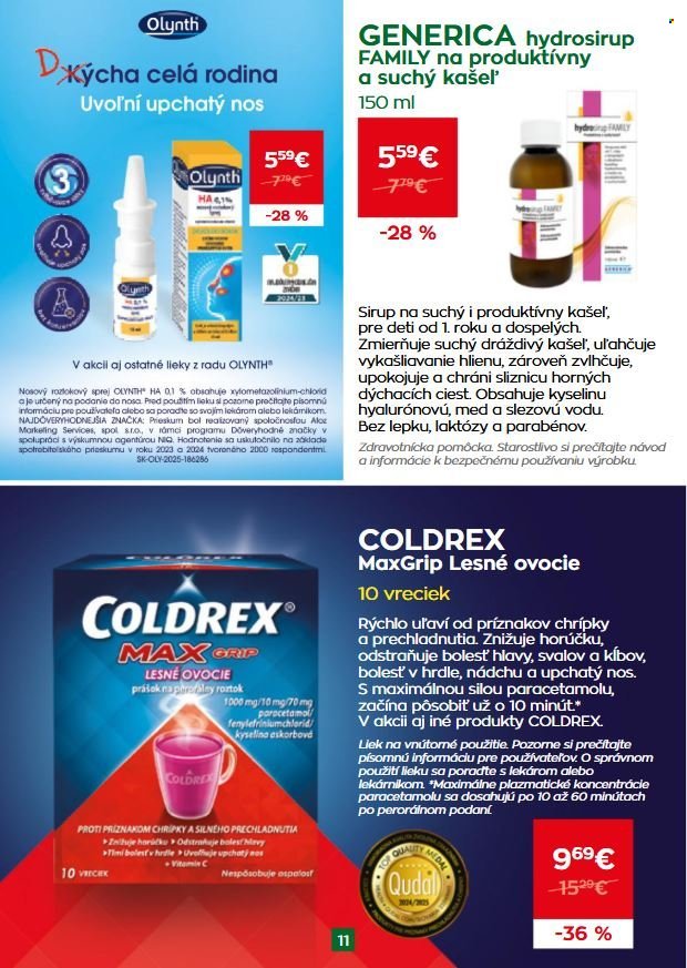 SCHNEIDER LEKÁREŇ leták - Od pondelka 1.12.2025 (2025-12-01 - 2025-12-31) | 11