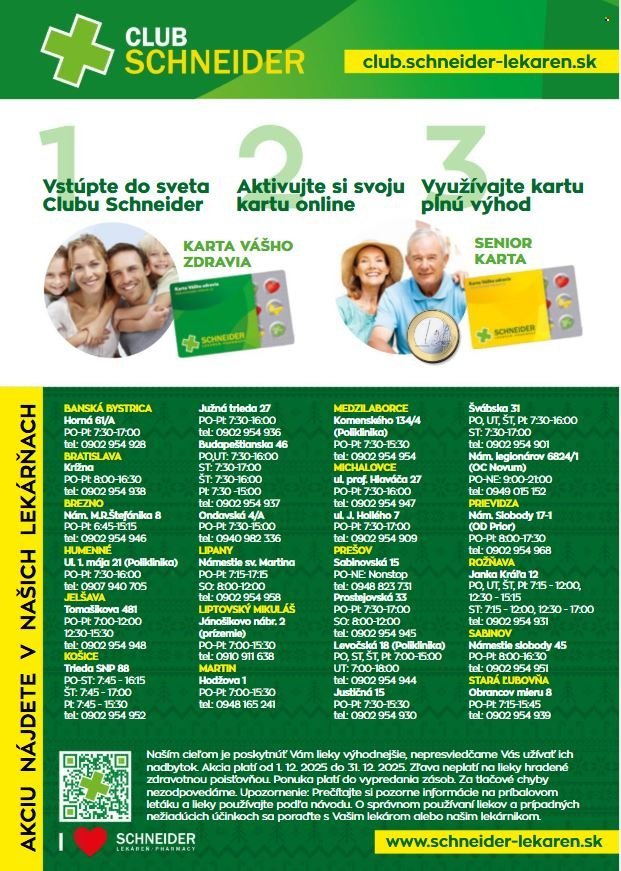 SCHNEIDER LEKÁREŇ leták - Od pondelka 1.12.2025 (2025-12-01 - 2025-12-31) | 16