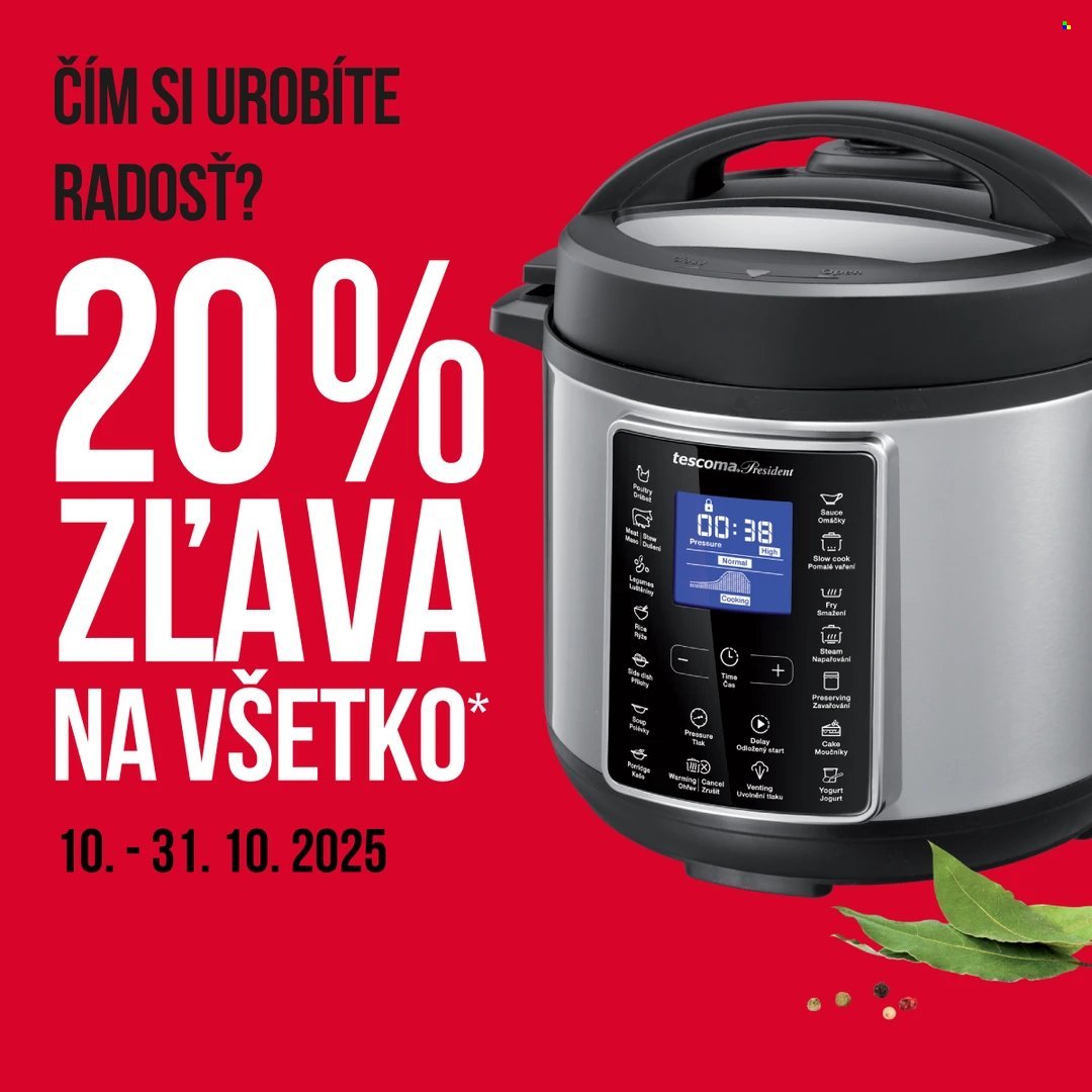 TESCOMA leták - Od piatka 10.10.2025 (2025-10-10 - 2025-10-31) | 1