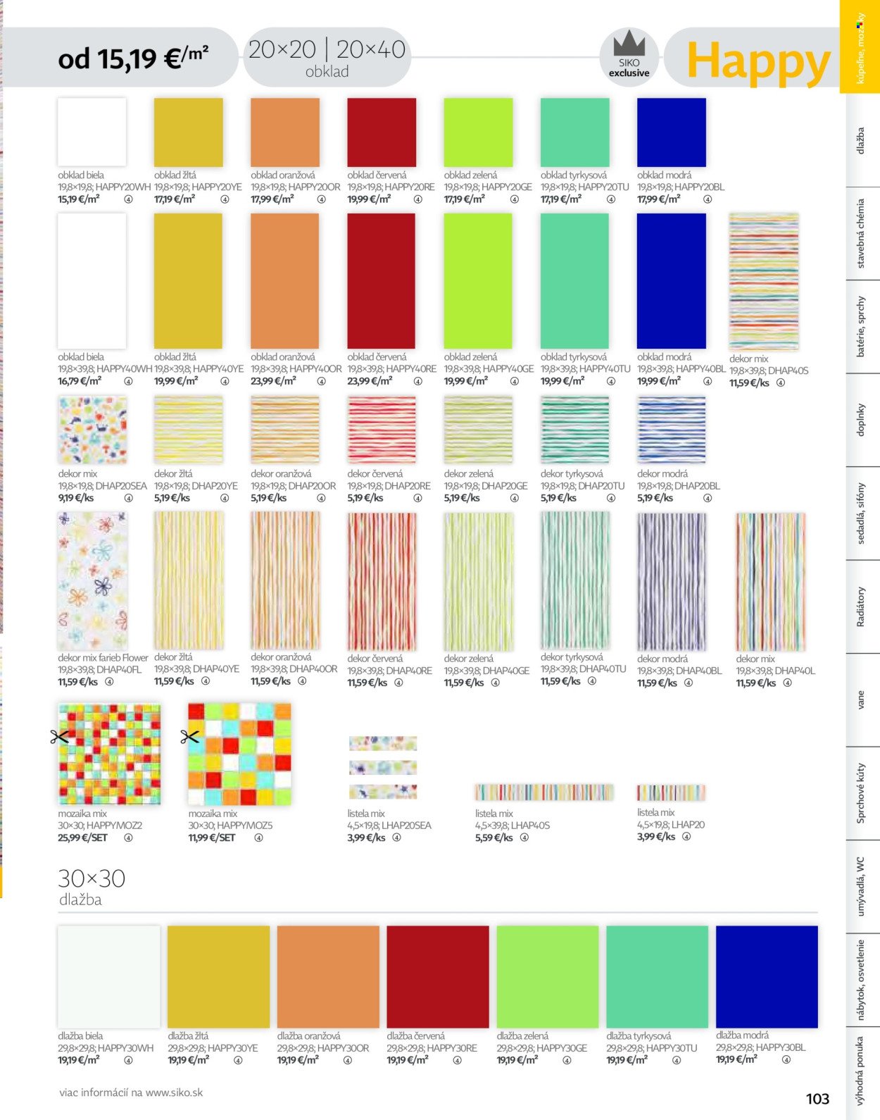 SIKO leták - Kúpeľne 2025/2026 (2025-09-07) | 103