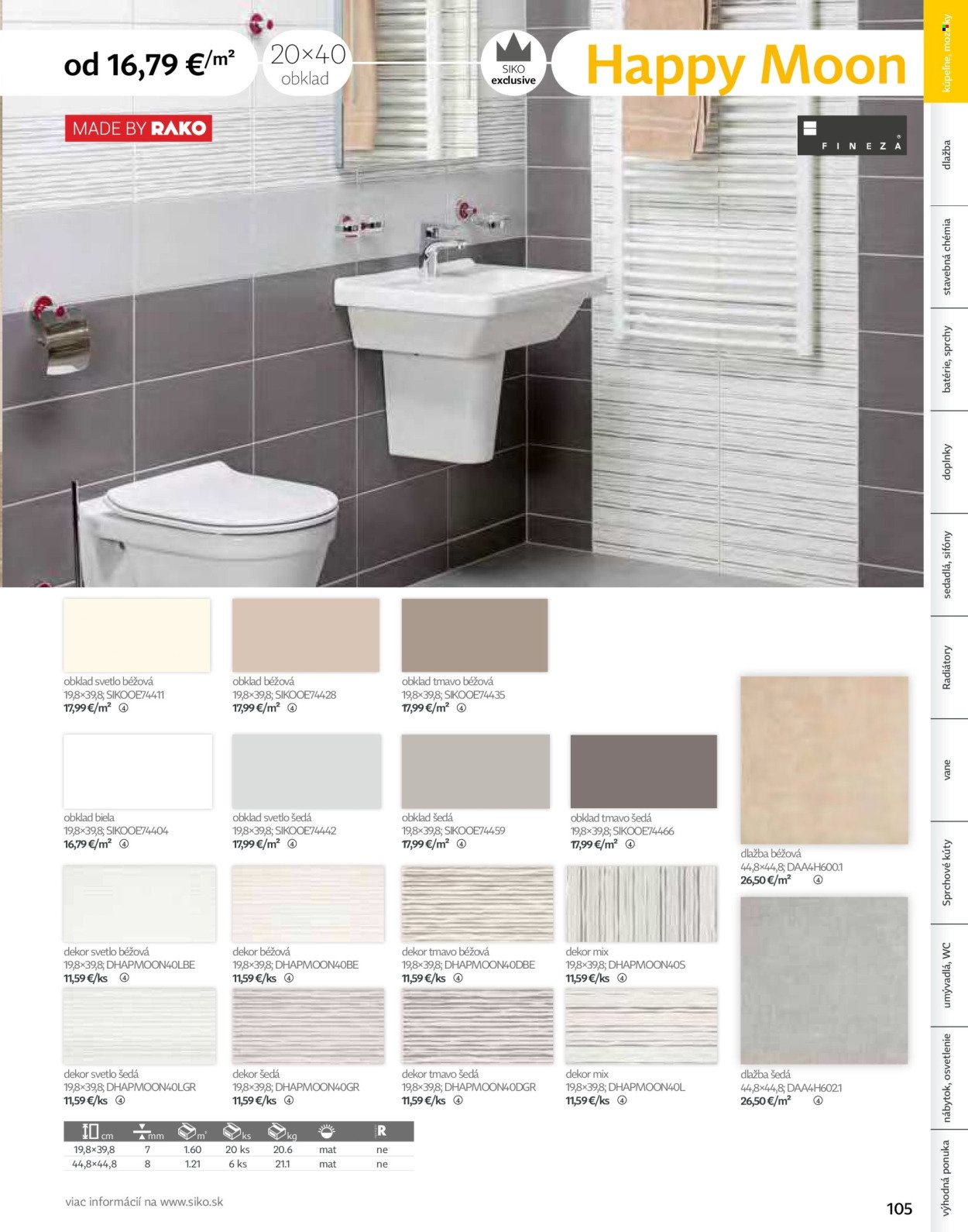 SIKO leták - Kúpeľne 2025/2026 (2025-09-07) | 105