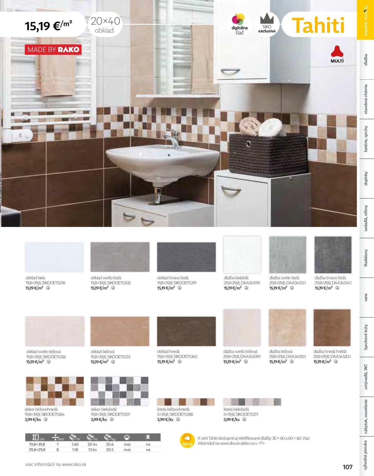 SIKO leták - Kúpeľne 2025/2026 (2025-09-07) | 107