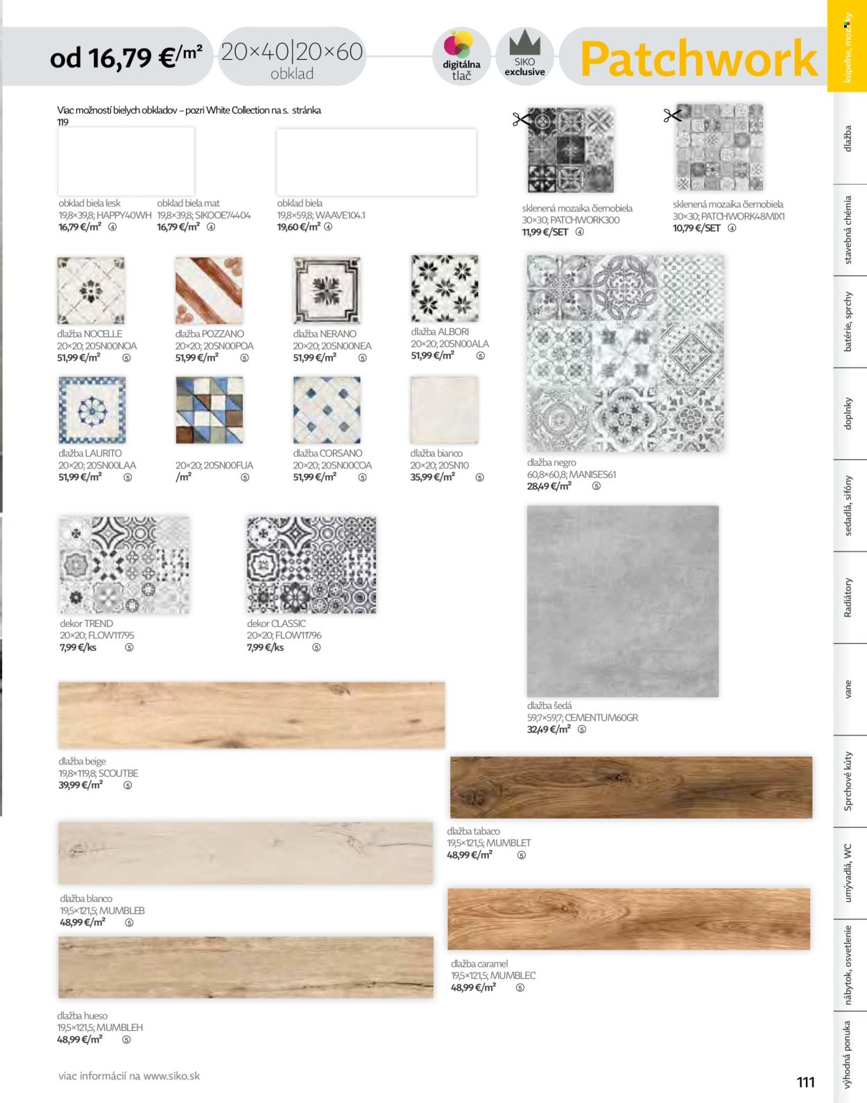 SIKO leták - Kúpeľne 2025/2026 (2025-09-07) | 111