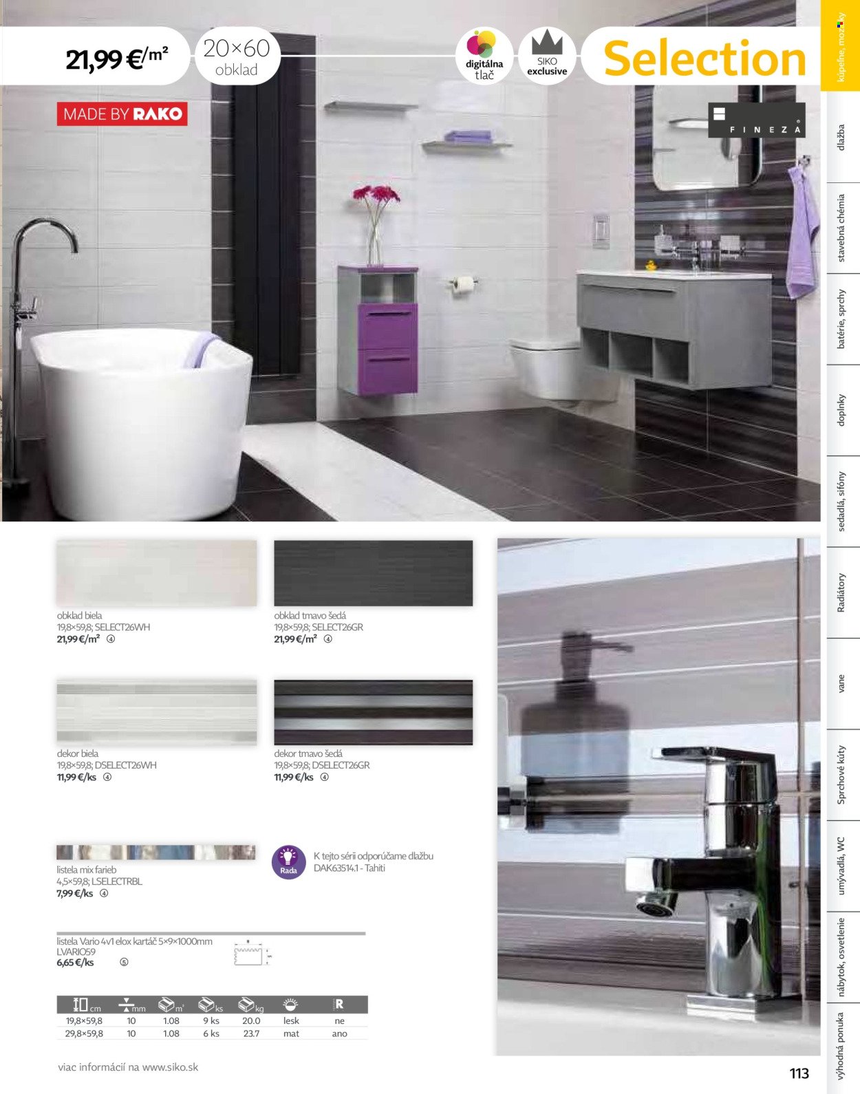 SIKO leták - Kúpeľne 2025/2026 (2025-09-07) | 113