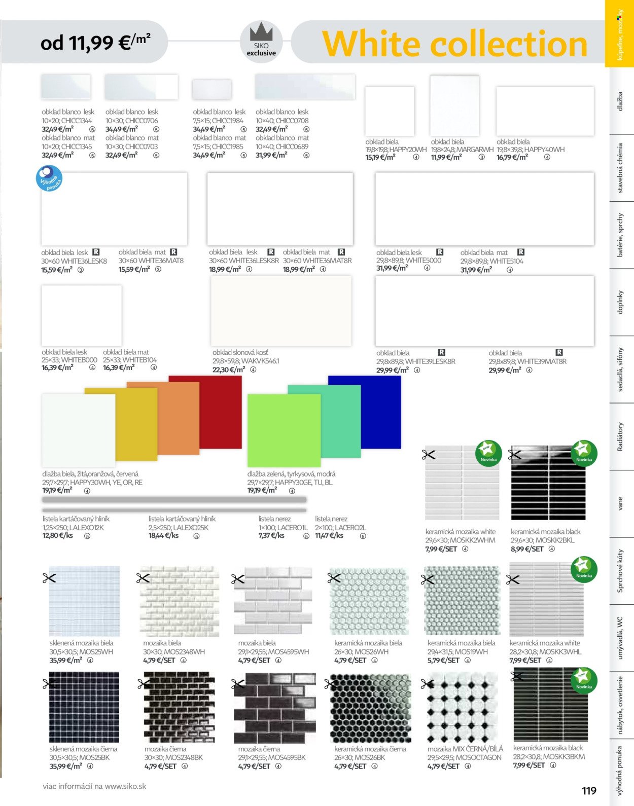 SIKO leták - Kúpeľne 2025/2026 (2025-09-07) | 119