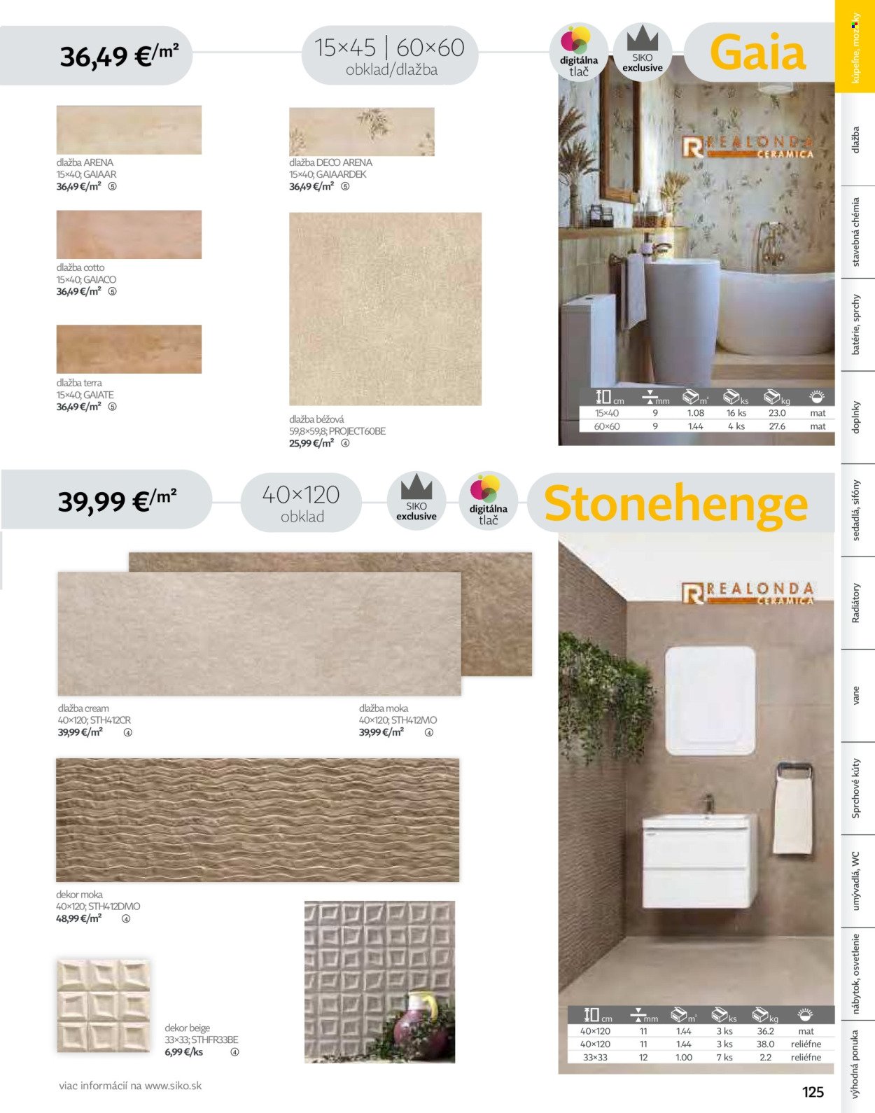 SIKO leták - Kúpeľne 2025/2026 (2025-09-07) | 125