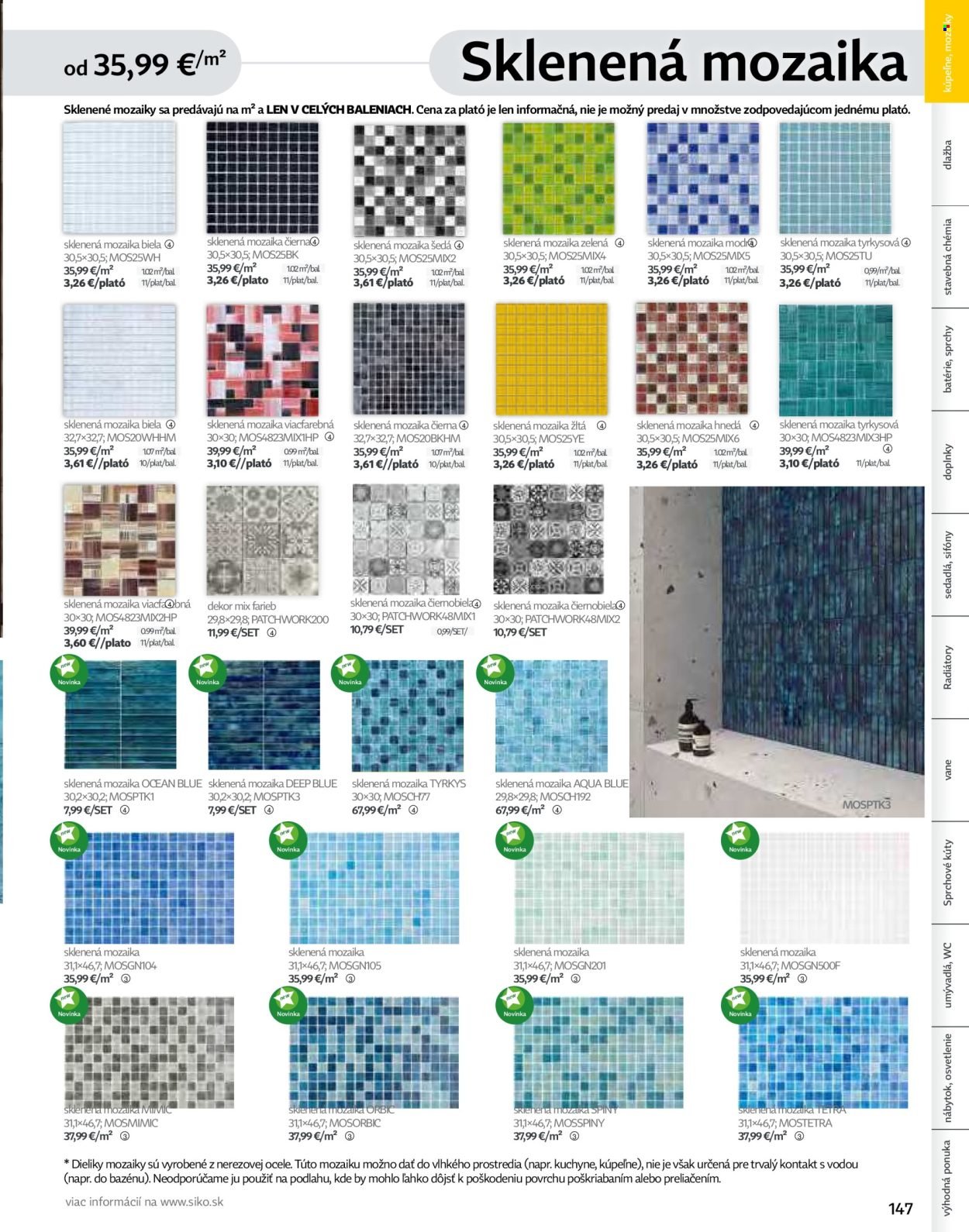 SIKO leták - Kúpeľne 2025/2026 (2025-09-07) | 147