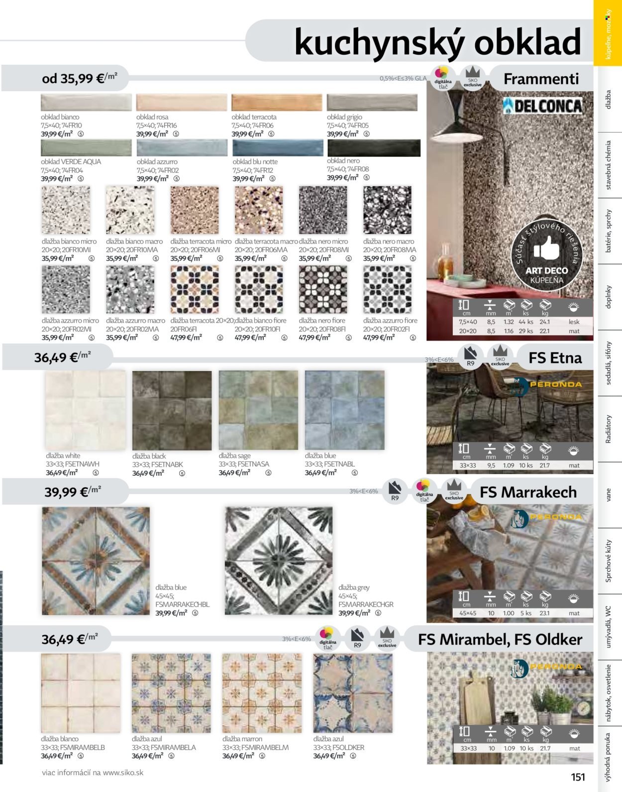 SIKO leták - Kúpeľne 2025/2026 (2025-09-07) | 151
