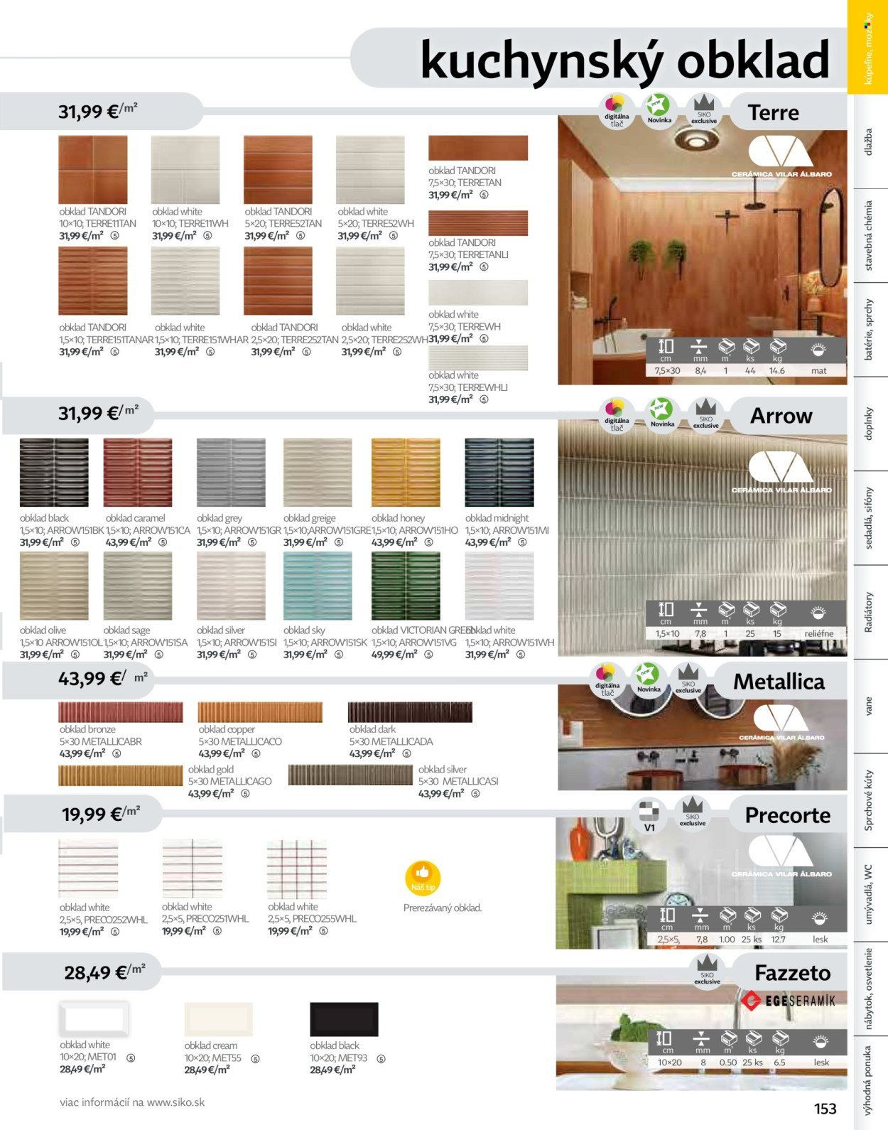 SIKO leták - Kúpeľne 2025/2026 (2025-09-07) | 153