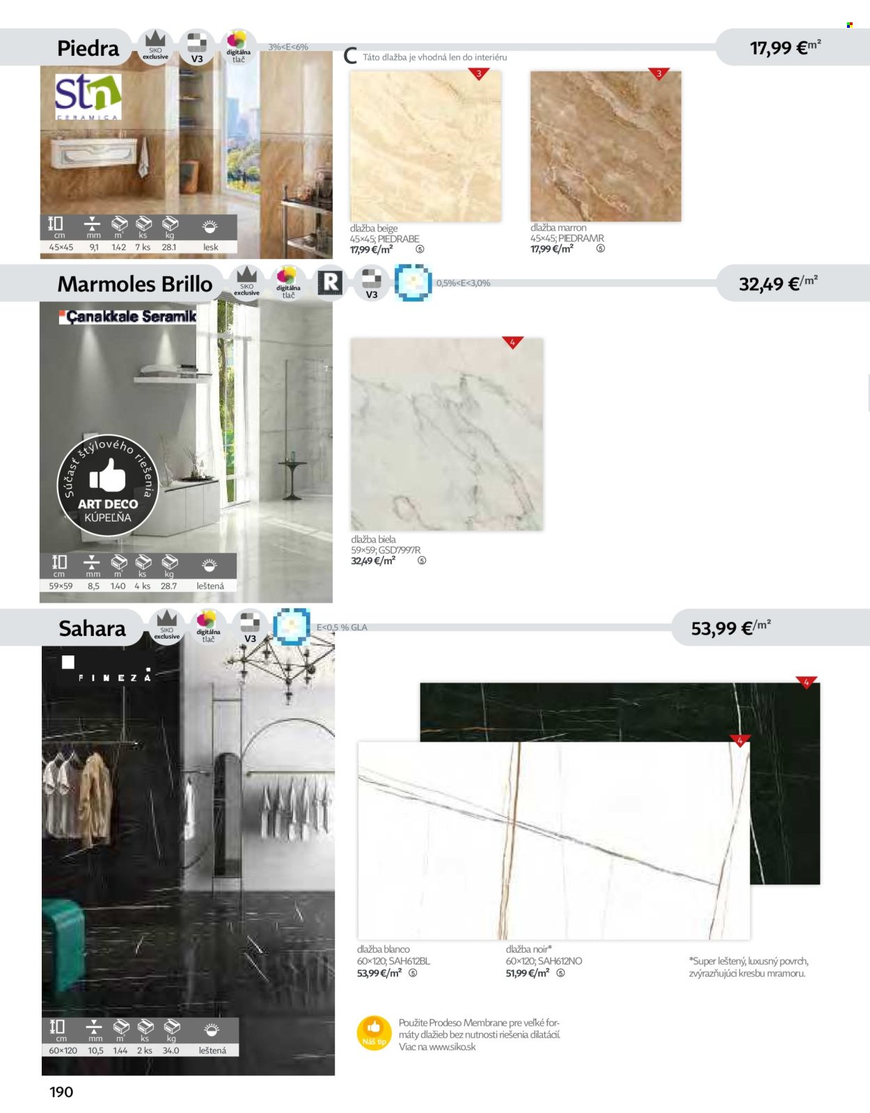 SIKO leták - Kúpeľne 2025/2026 (2025-09-07) | 190